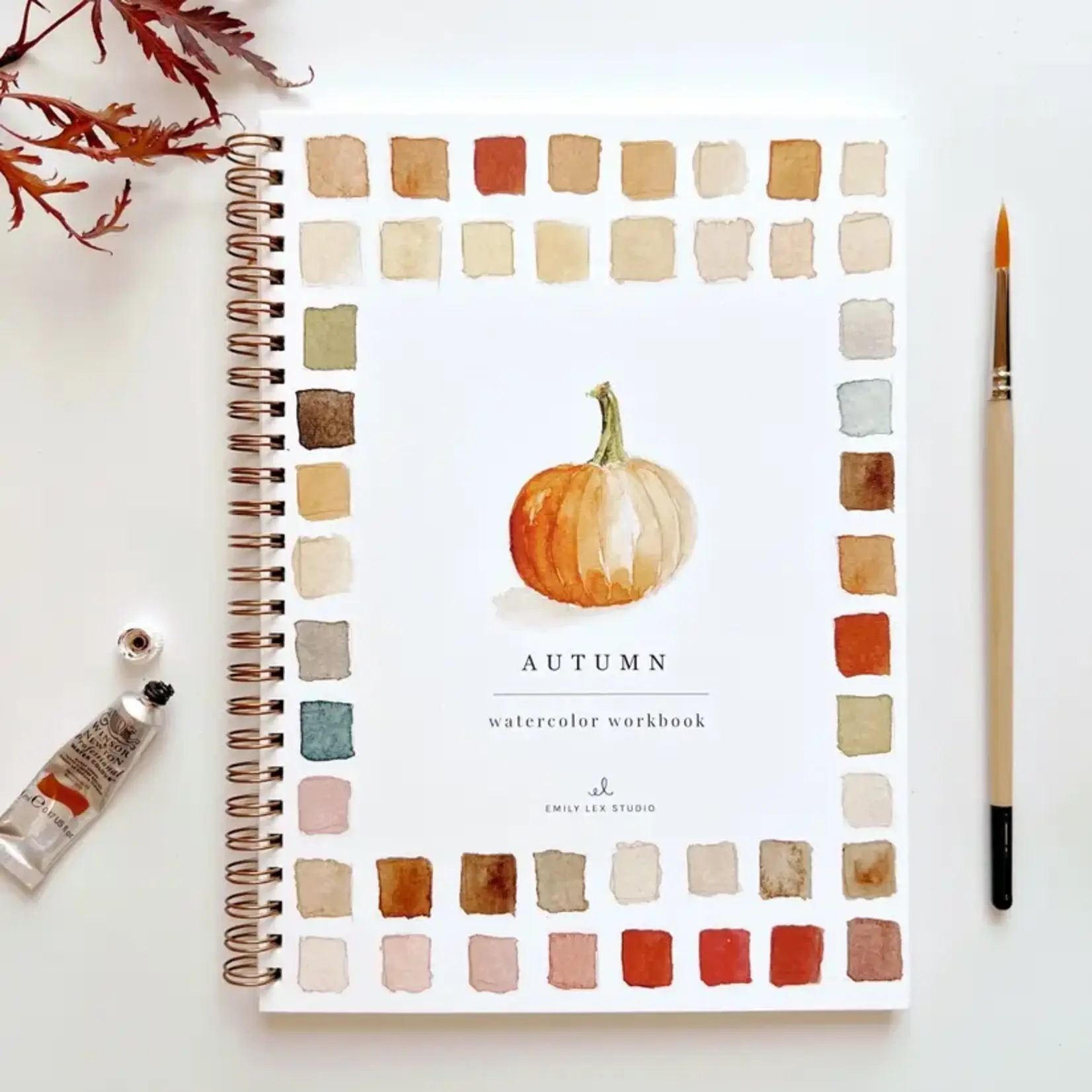 emily lex studio Autumn Watercolor Workbook
