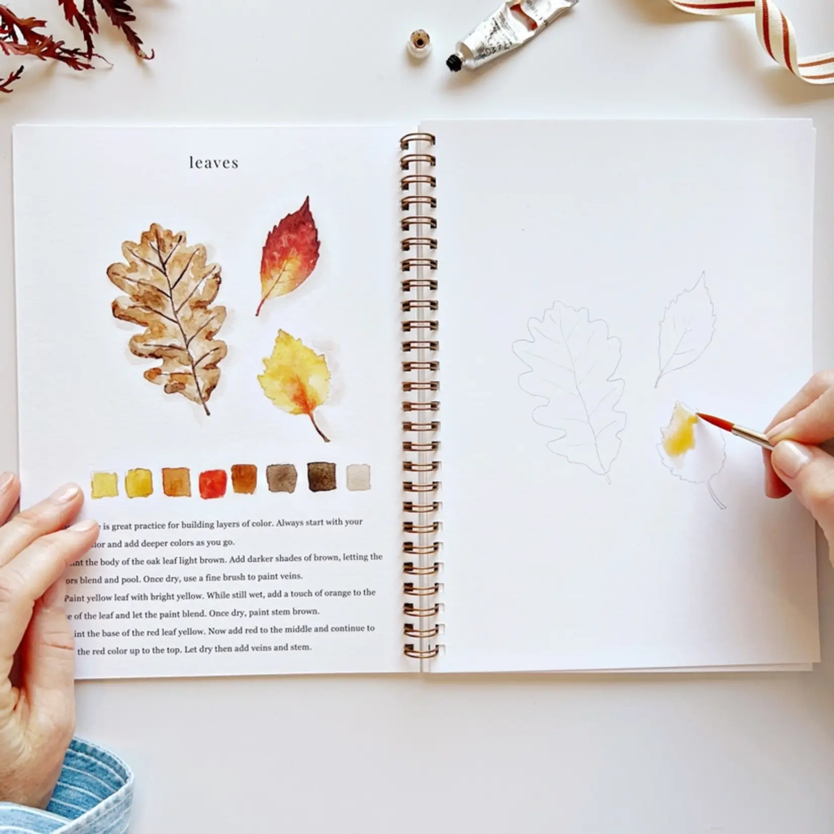 emily lex studio Autumn Watercolor Workbook