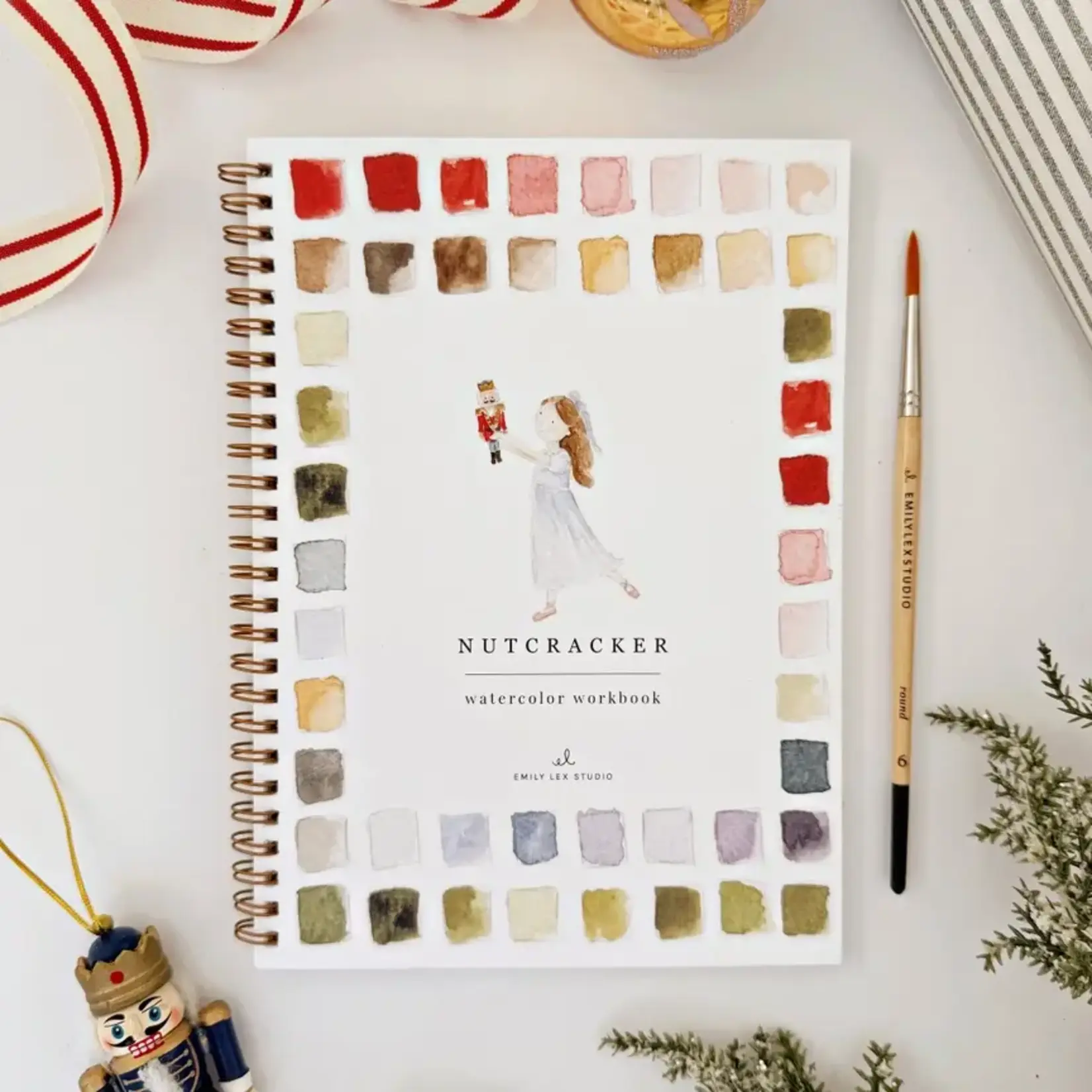 emily lex studio Nutcracker Watercolor Workbook