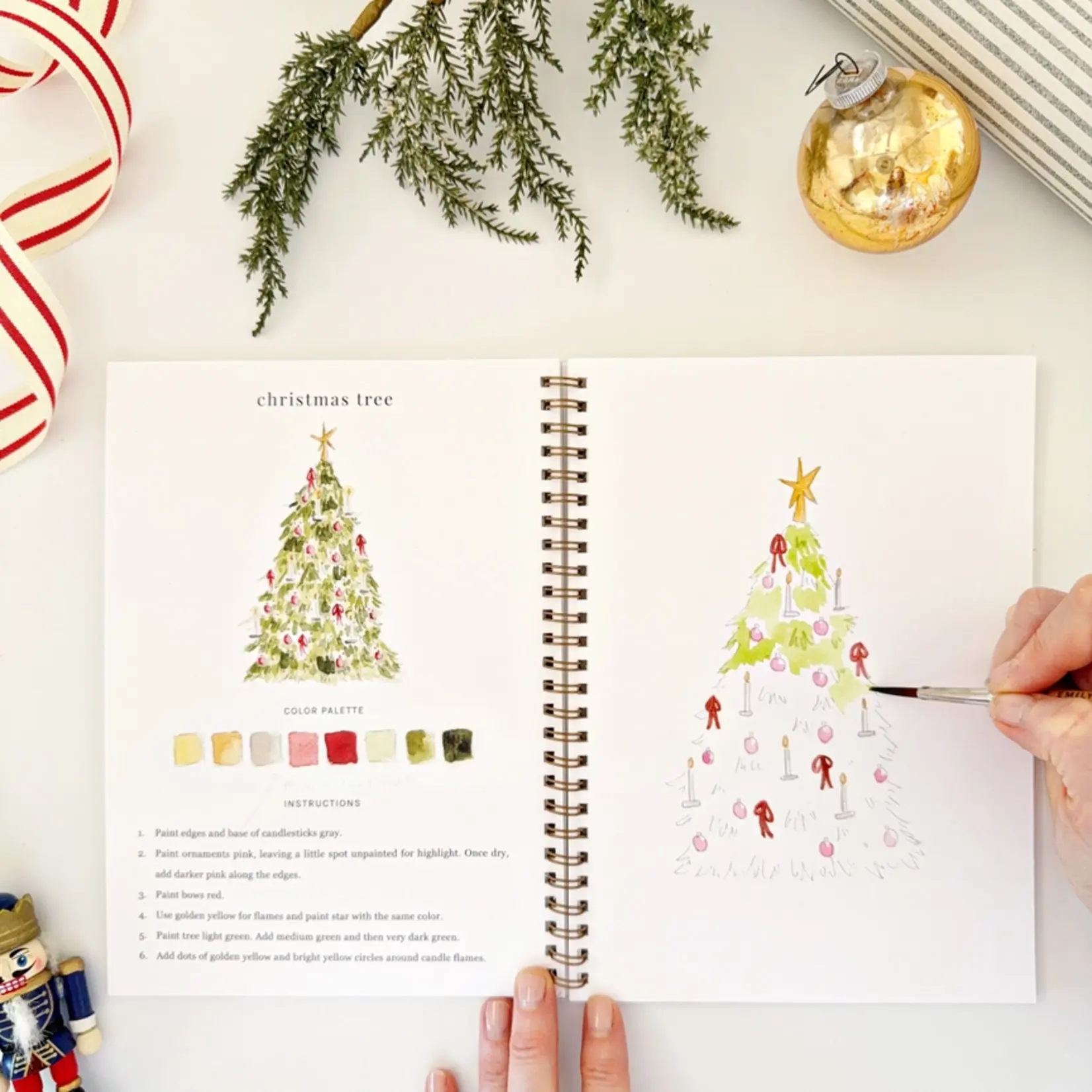 emily lex studio Nutcracker Watercolor Workbook