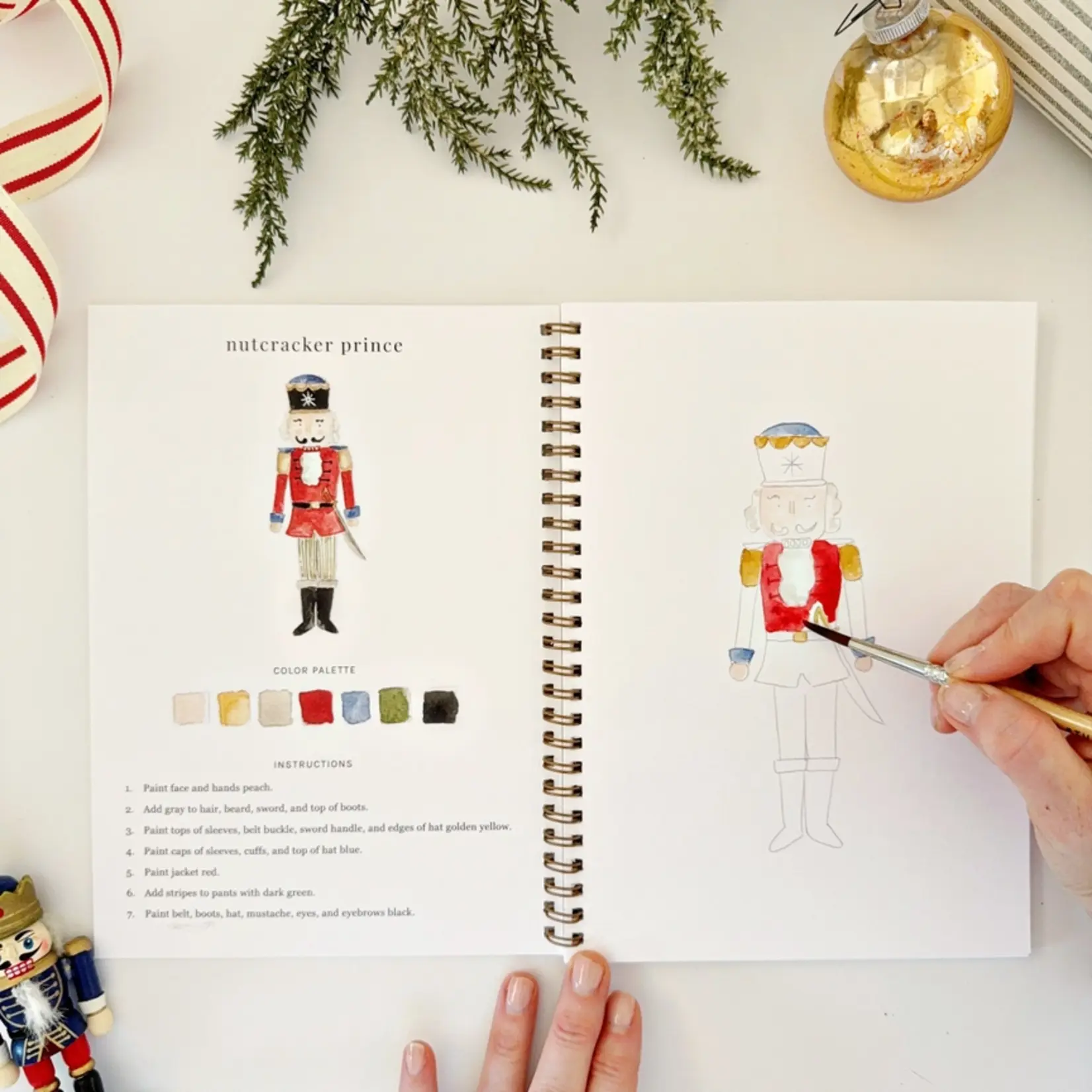 emily lex studio Nutcracker Watercolor Workbook