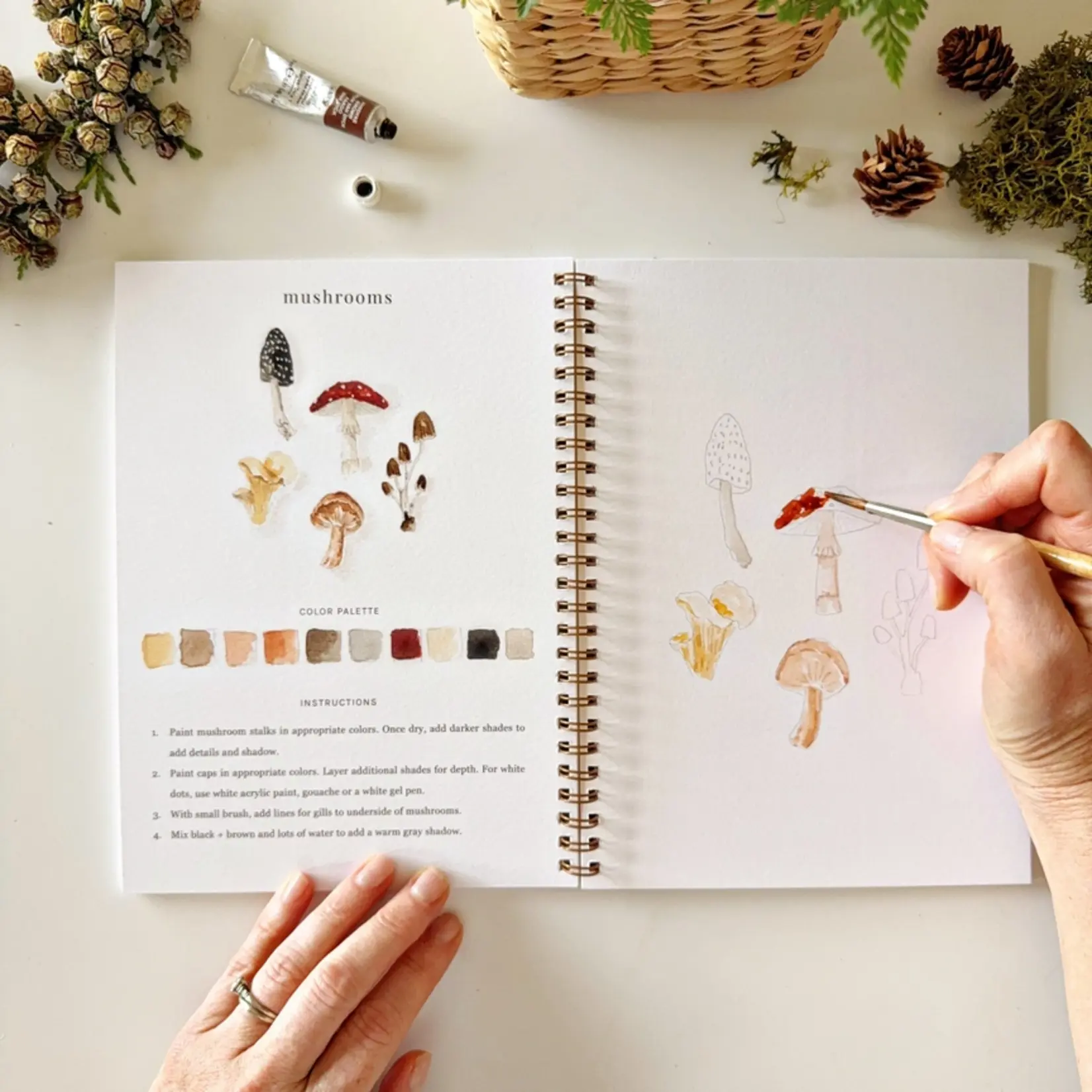 emily lex studio Woodland Watercolor Workbook