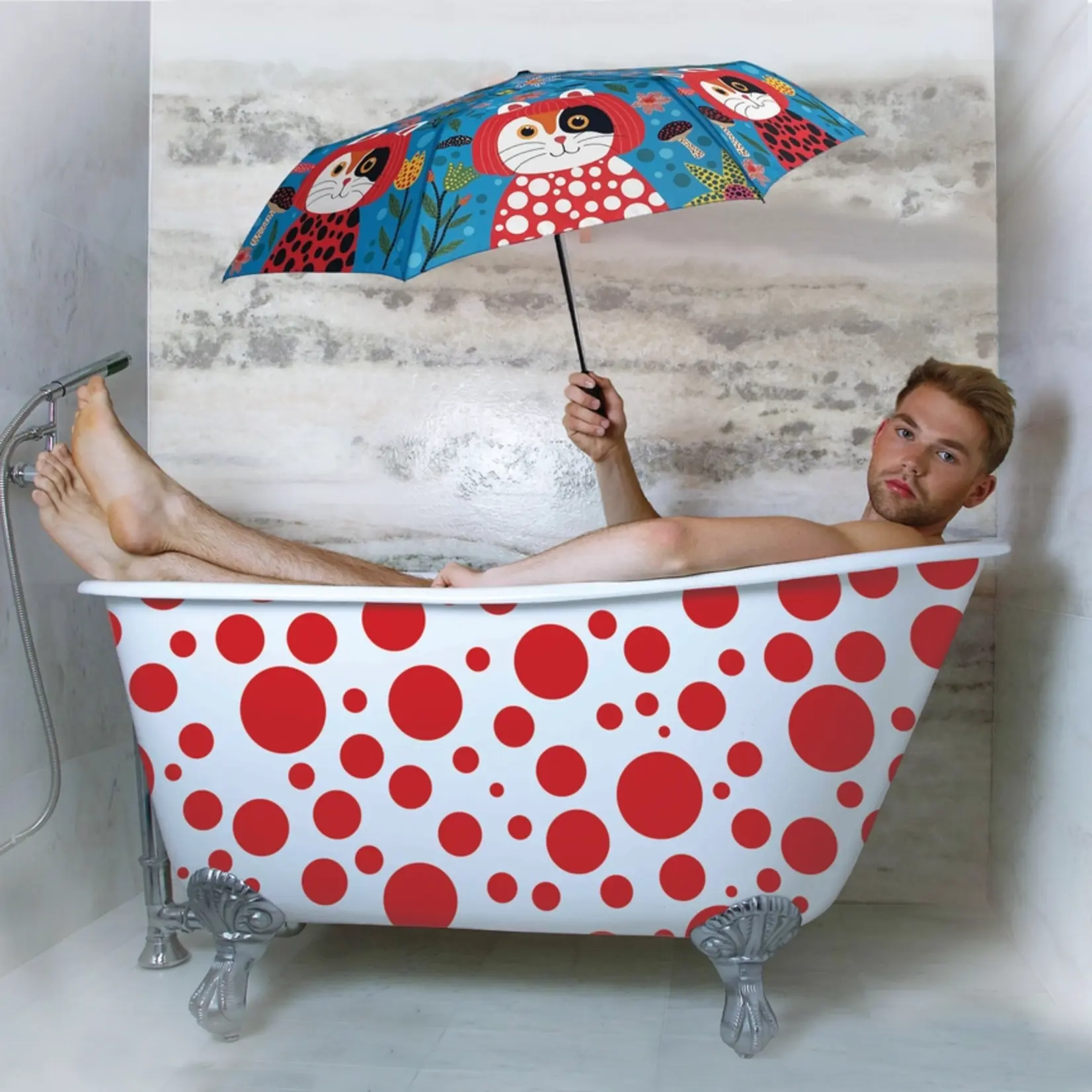 Yayoi KusaMEOW Calico Cat Umbrella