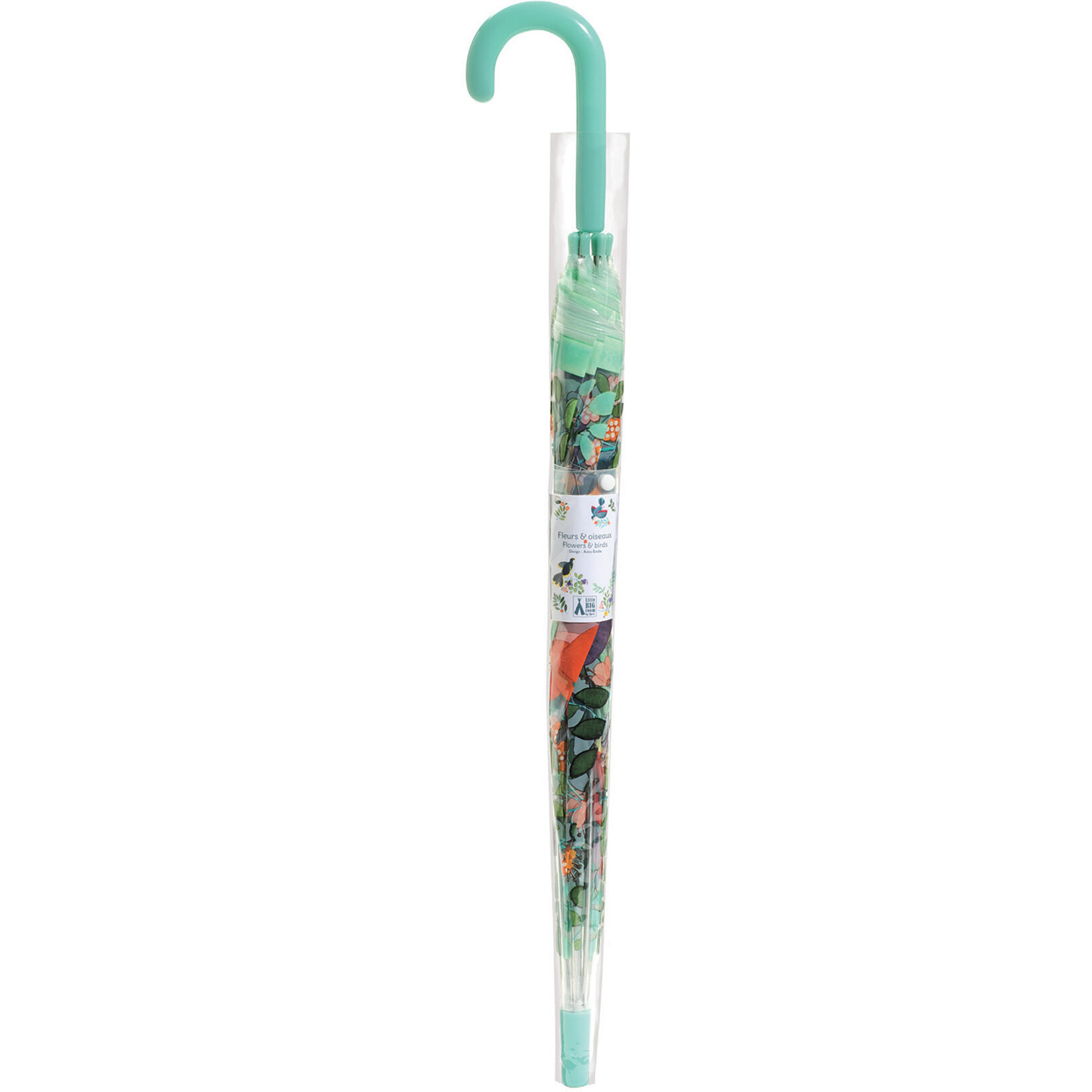 Flowers and Birds - Translucent Kids Umbrella