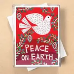 Red Peace Dove Boxed Holiday Cards