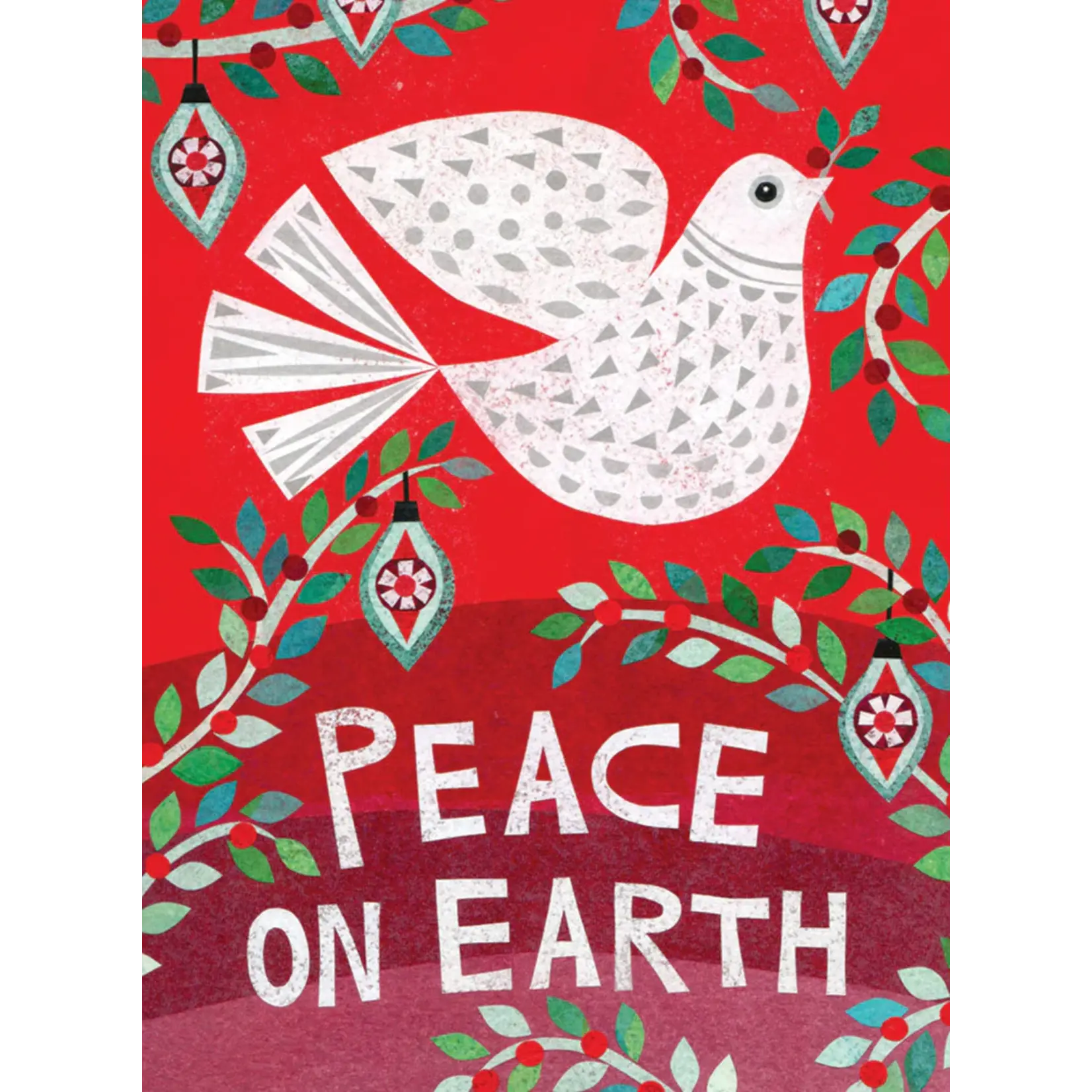 Red Peace Dove Boxed Holiday Cards