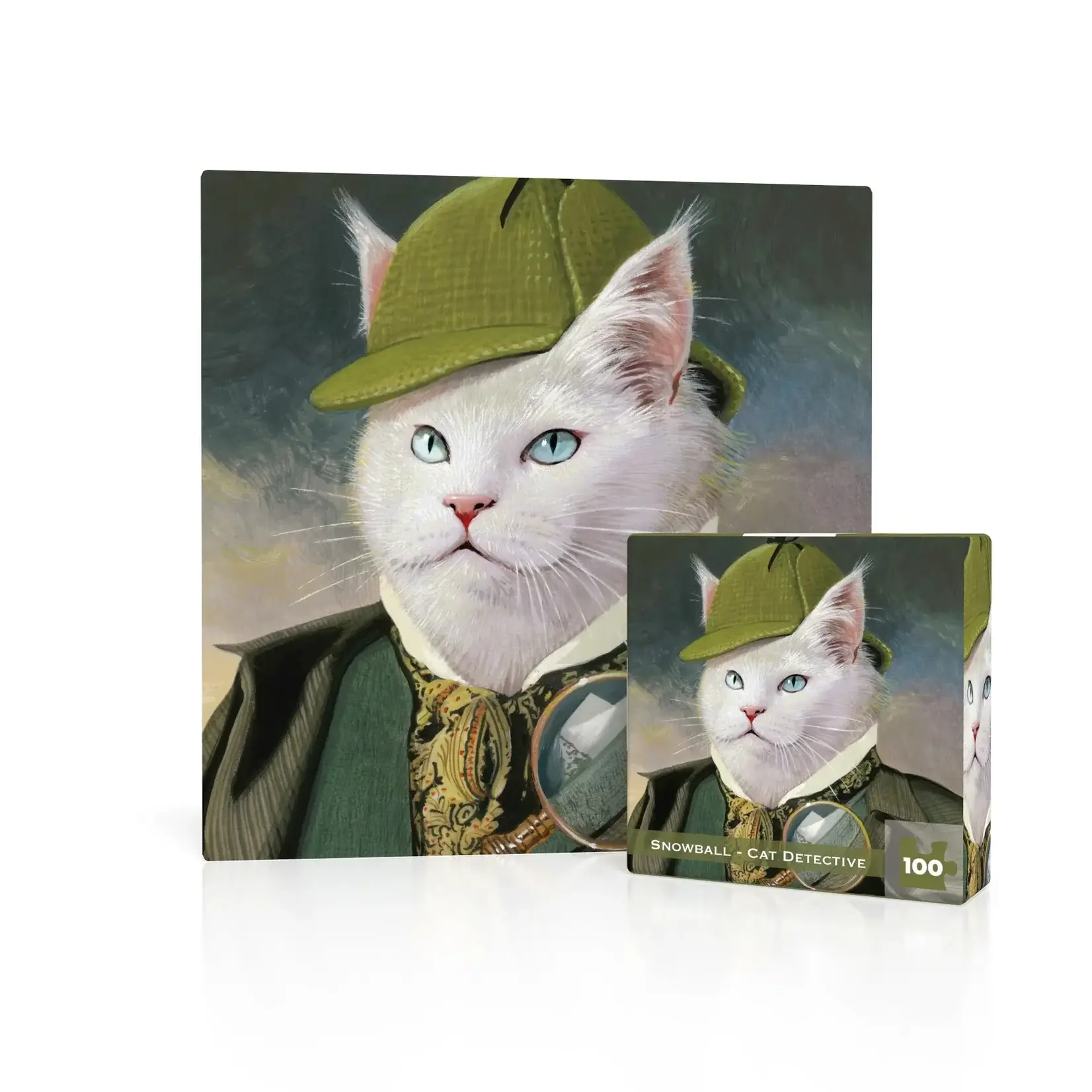 Snowball Cat Detective Mini - 100 Piece Puzzle