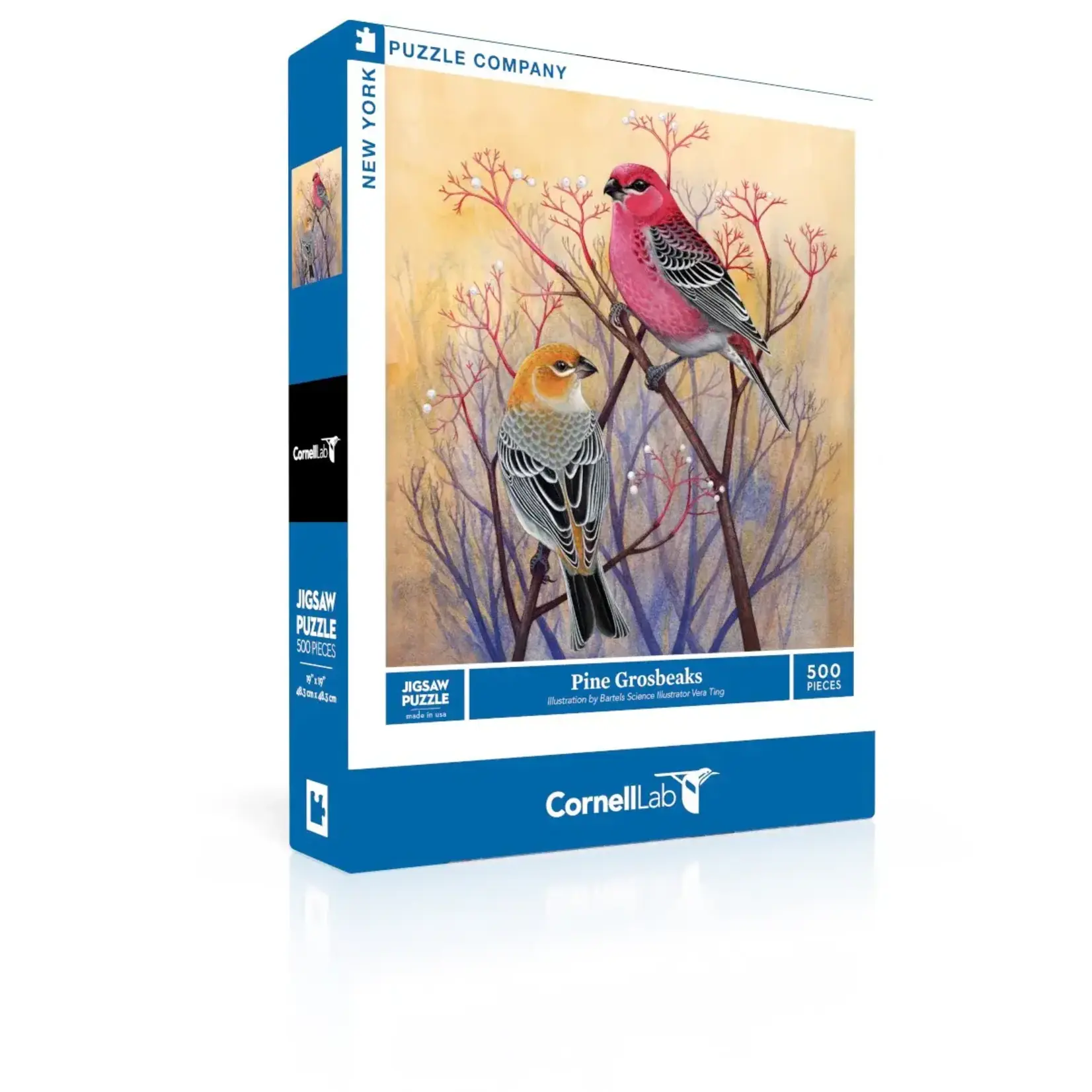 Pine Grosbeaks - 500 Piece Puzzle