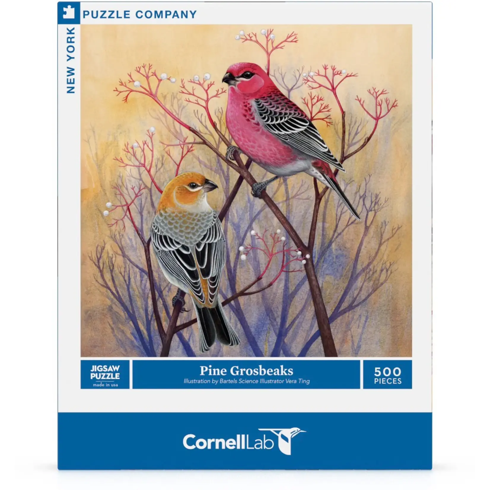 Pine Grosbeaks - 500 Piece Puzzle