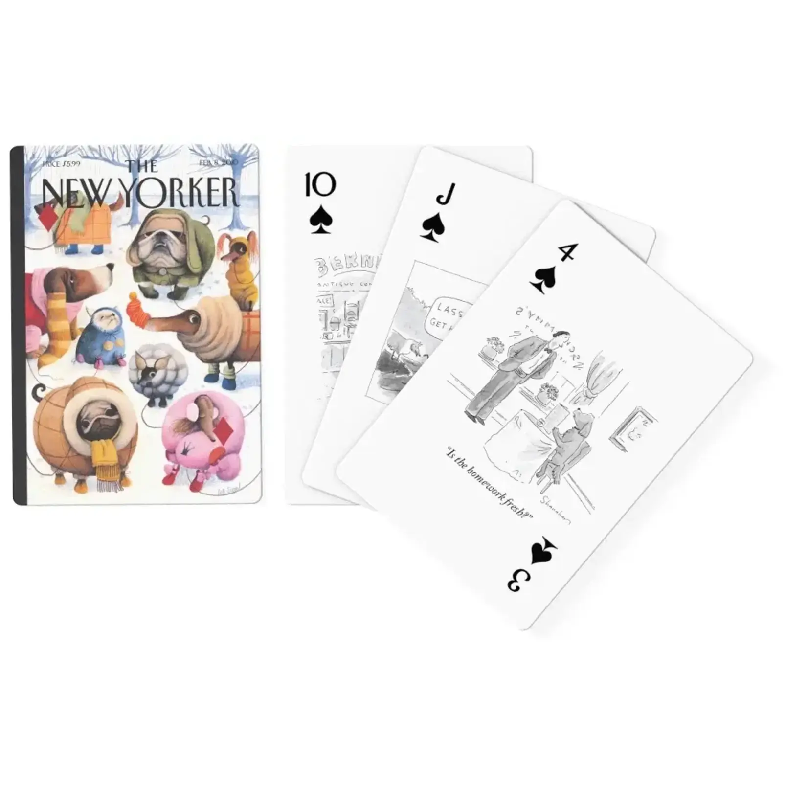 Dog Cartoons Playing Cards