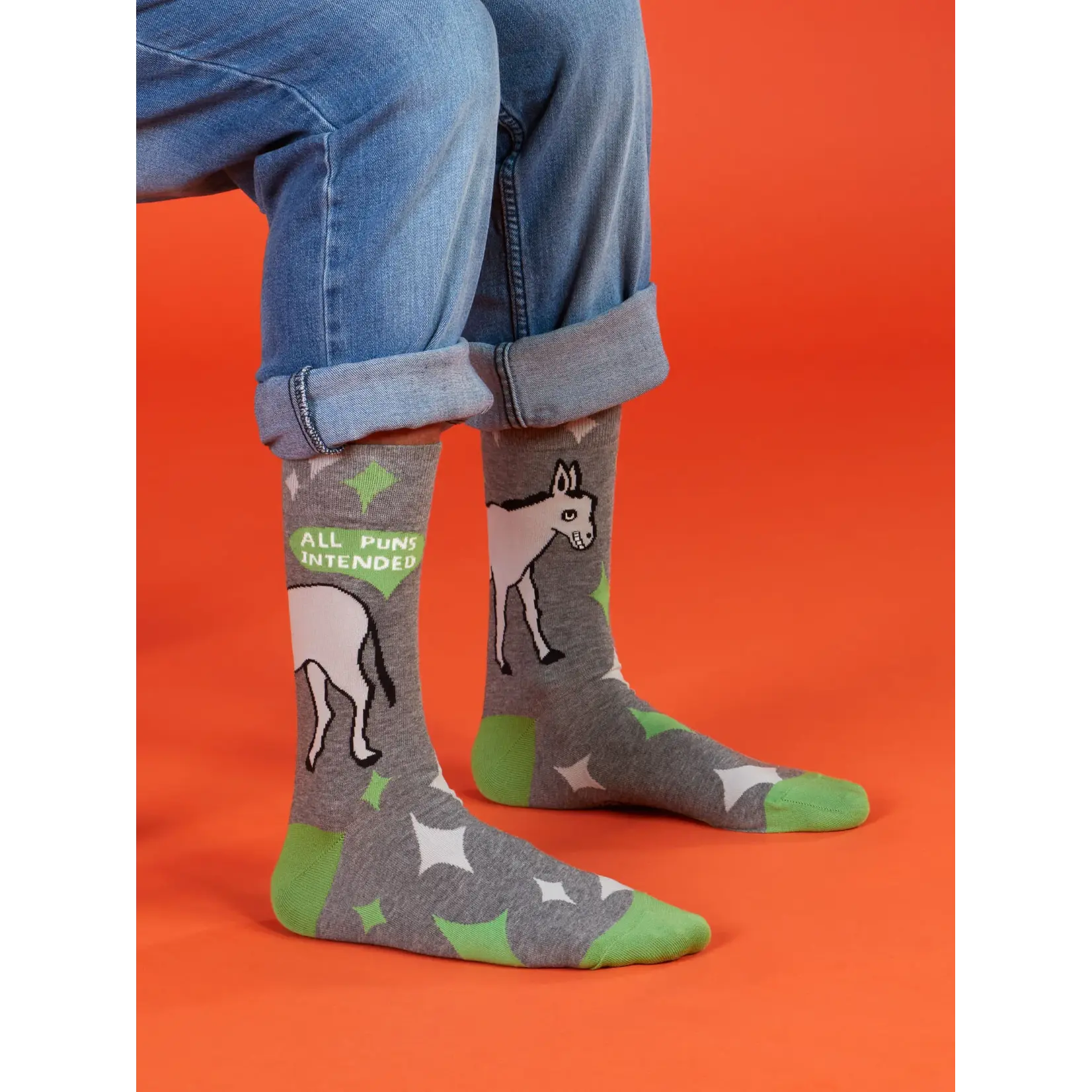 Blue Q All Puns Intended Men's Socks