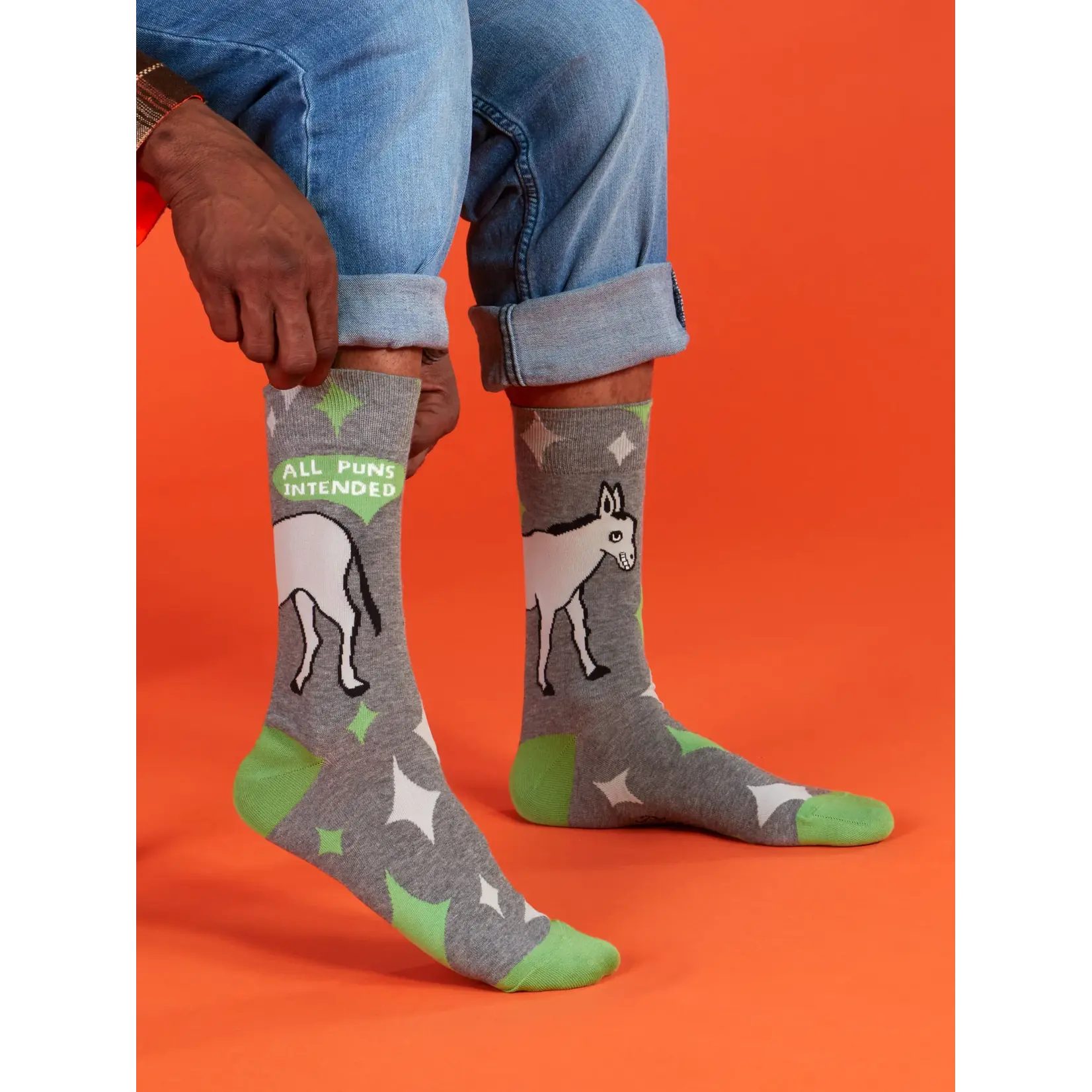 Blue Q All Puns Intended Men's Socks