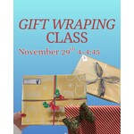 Learn how to wrap like a pro - Nov 29 @ 4PM