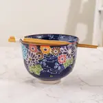 Bowl/Chopsticks Set - Flora Mix