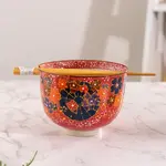 Bowl/Chopsticks Set - Floral