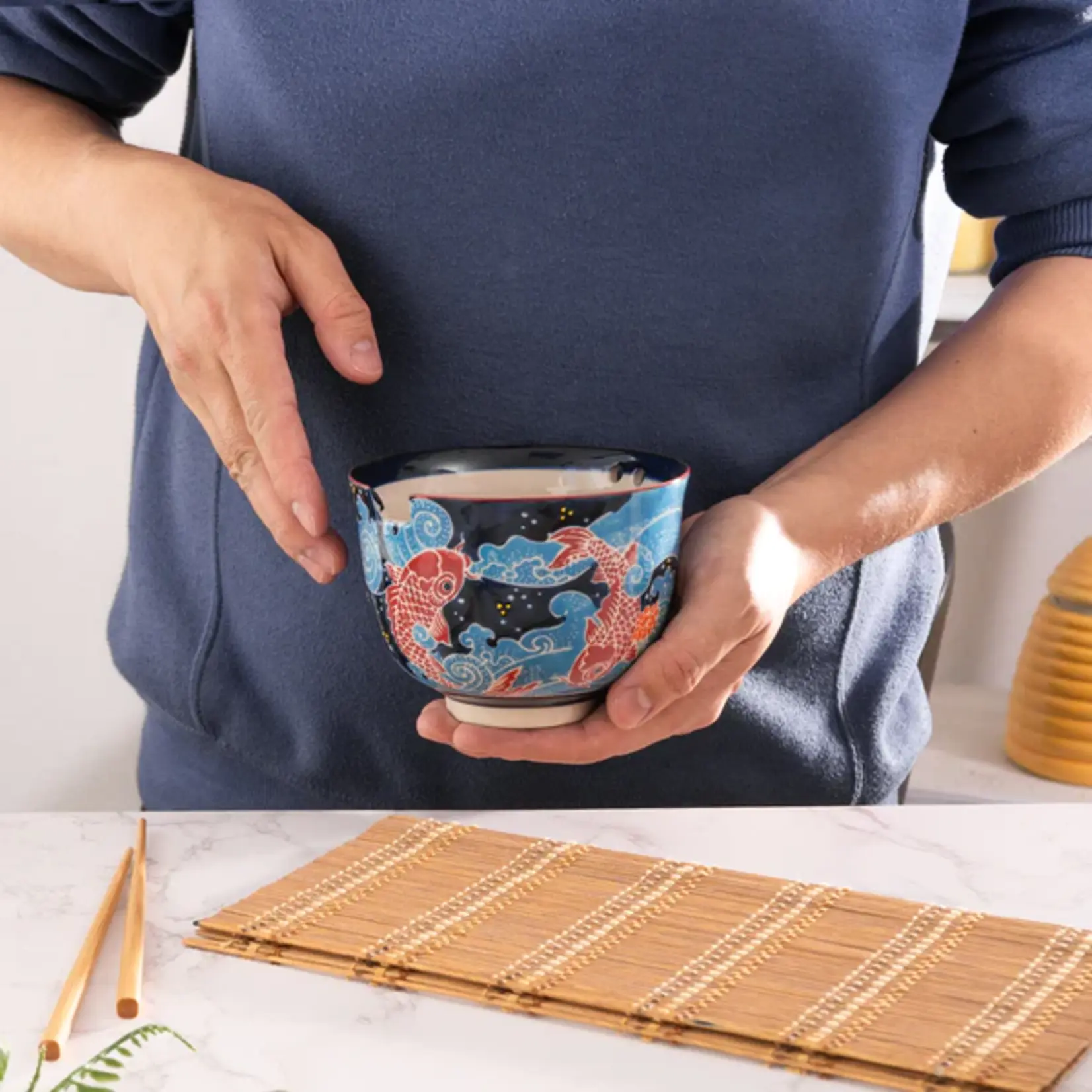 Bowl/Chopsticks Set - Koi Fish