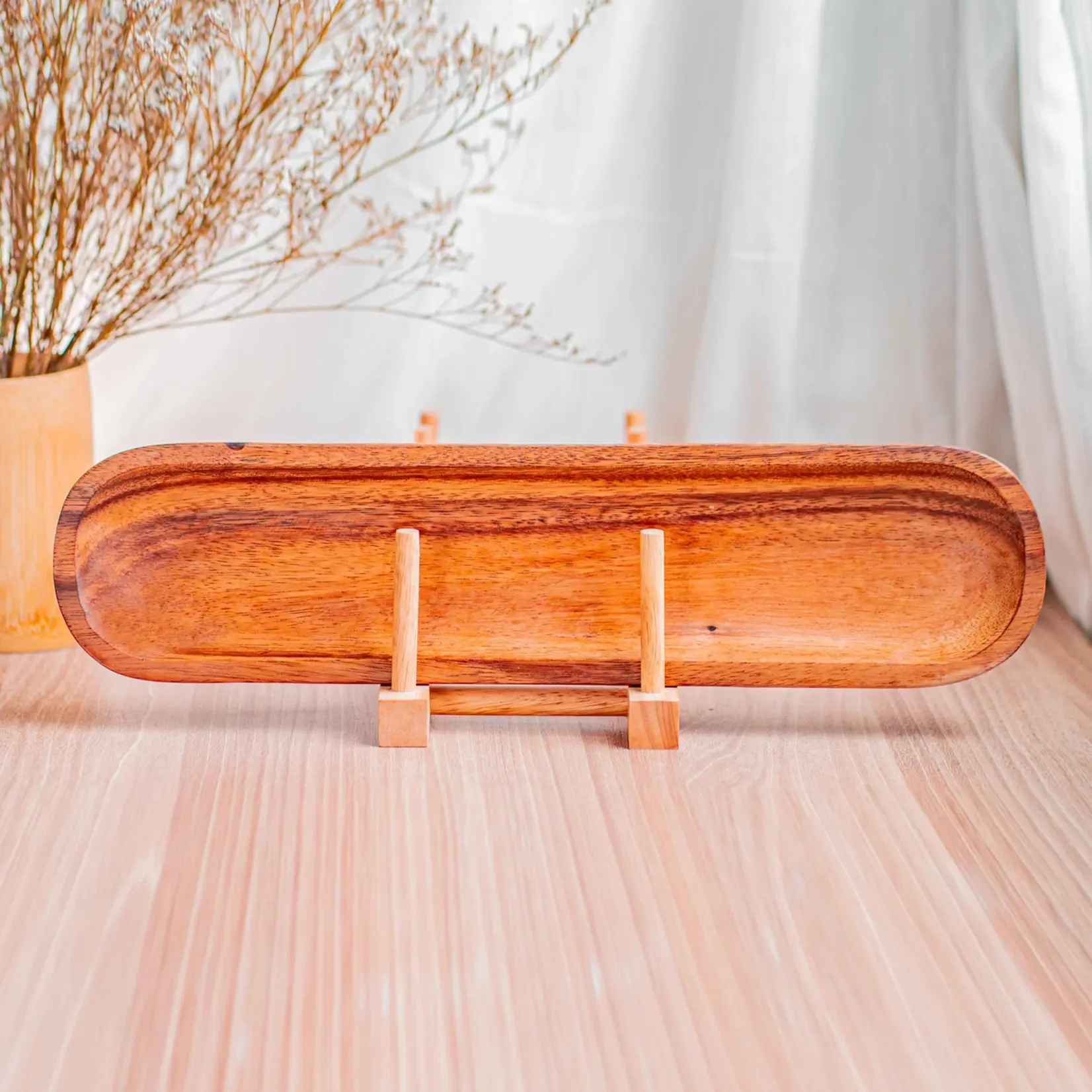 Long Oval Acacia Wood Platter