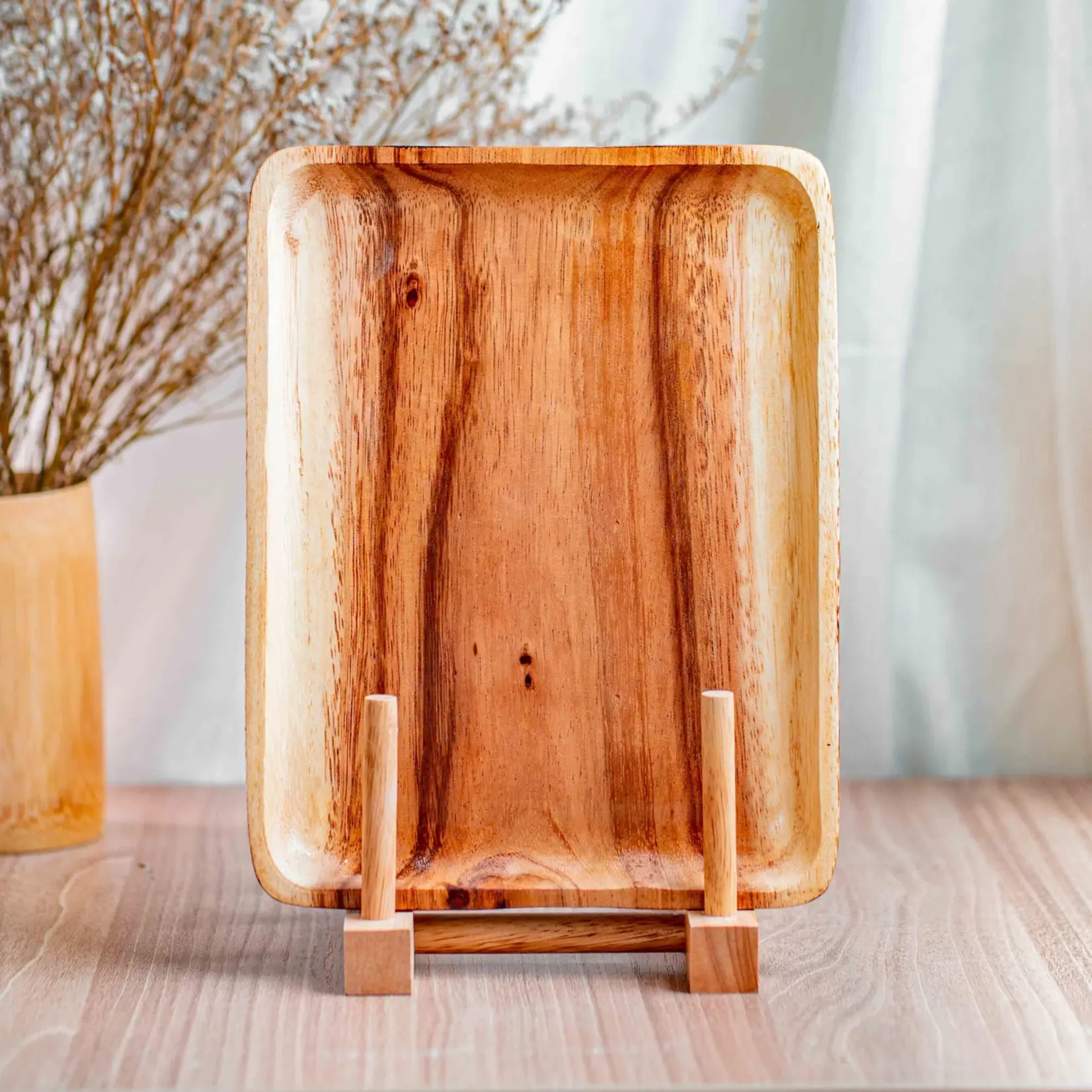 Rectangle Acacia Wood Plate - Jumbo