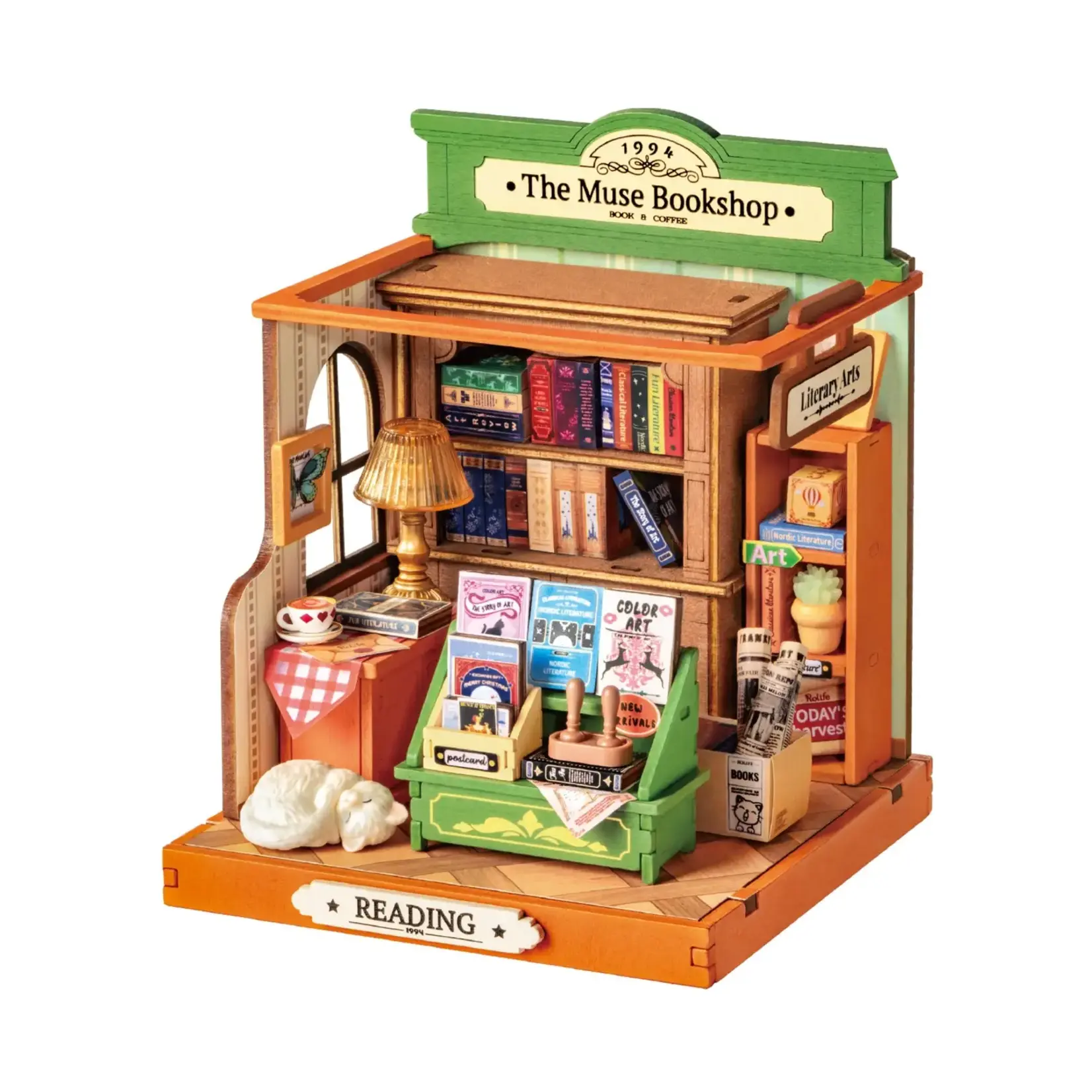 Hands Craft Diy Miniature House Kit: the Muse Bookshop
