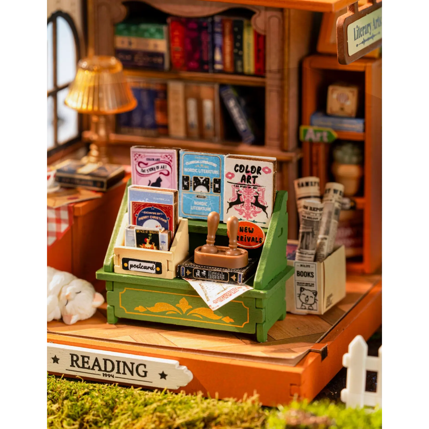 Hands Craft Diy Miniature House Kit: the Muse Bookshop