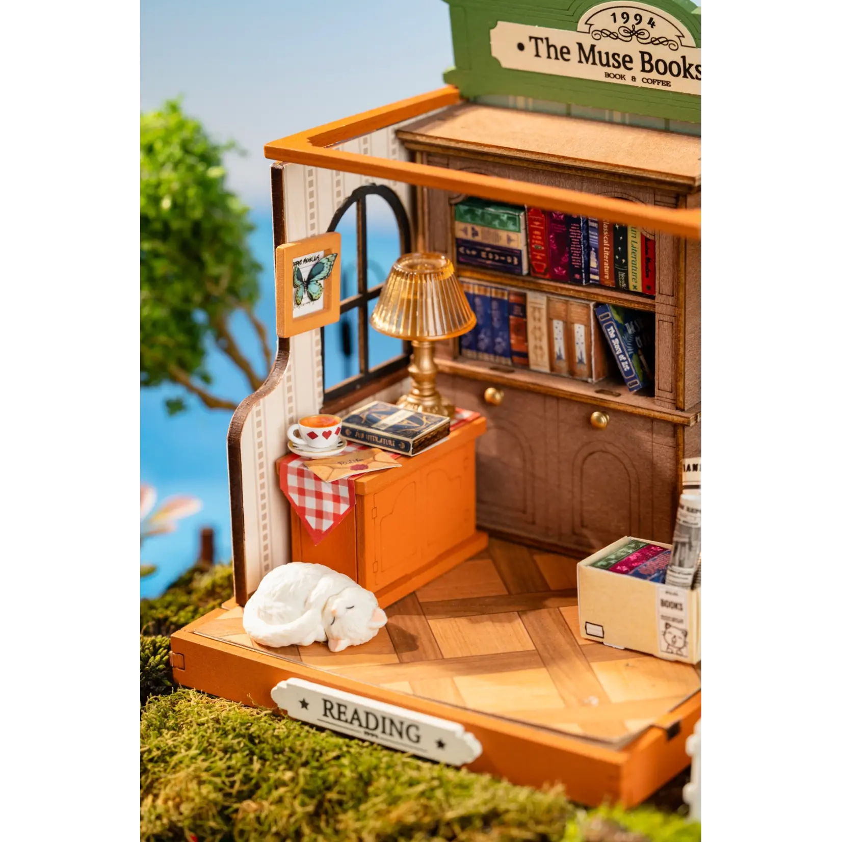 Hands Craft Diy Miniature House Kit: the Muse Bookshop