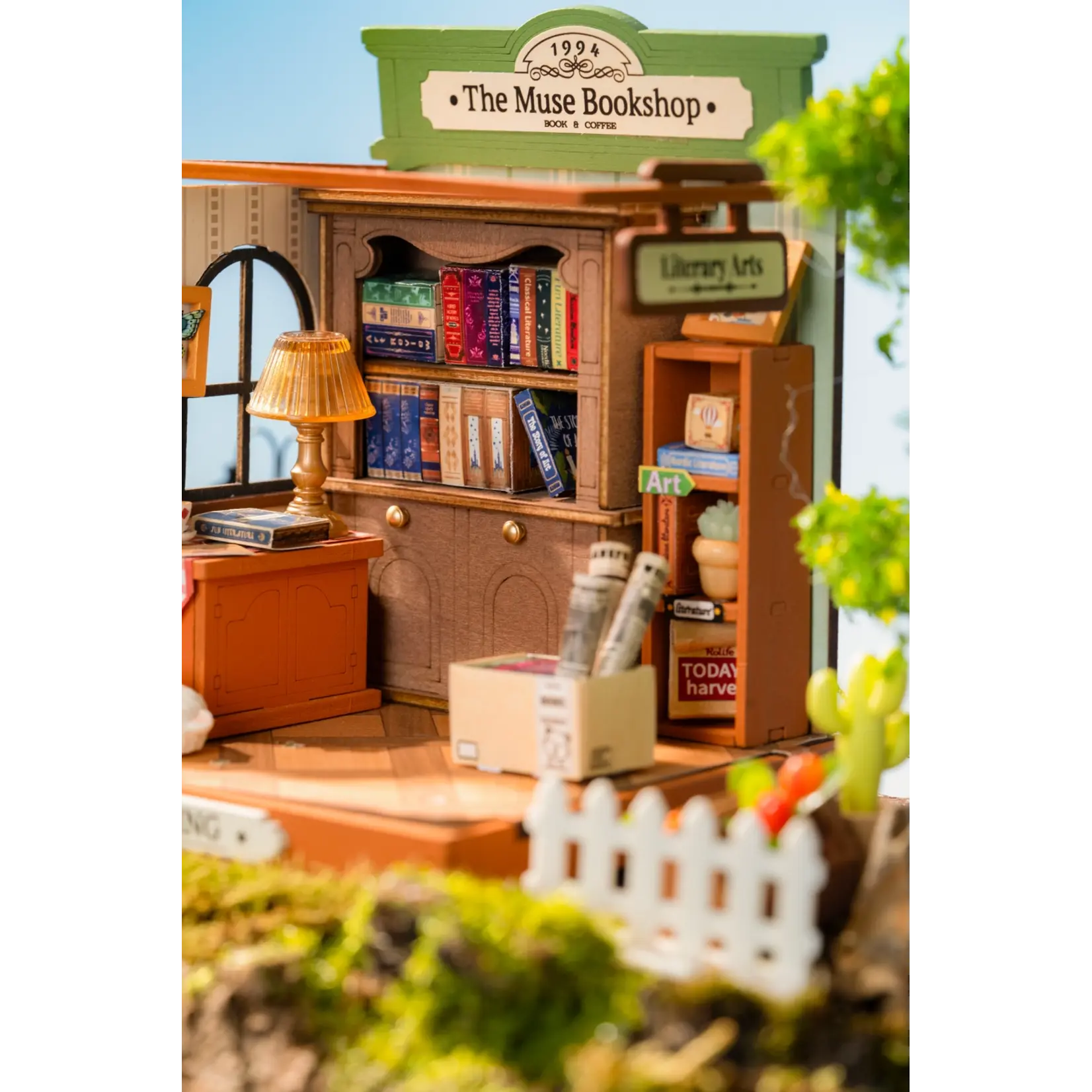 Hands Craft Diy Miniature House Kit: the Muse Bookshop
