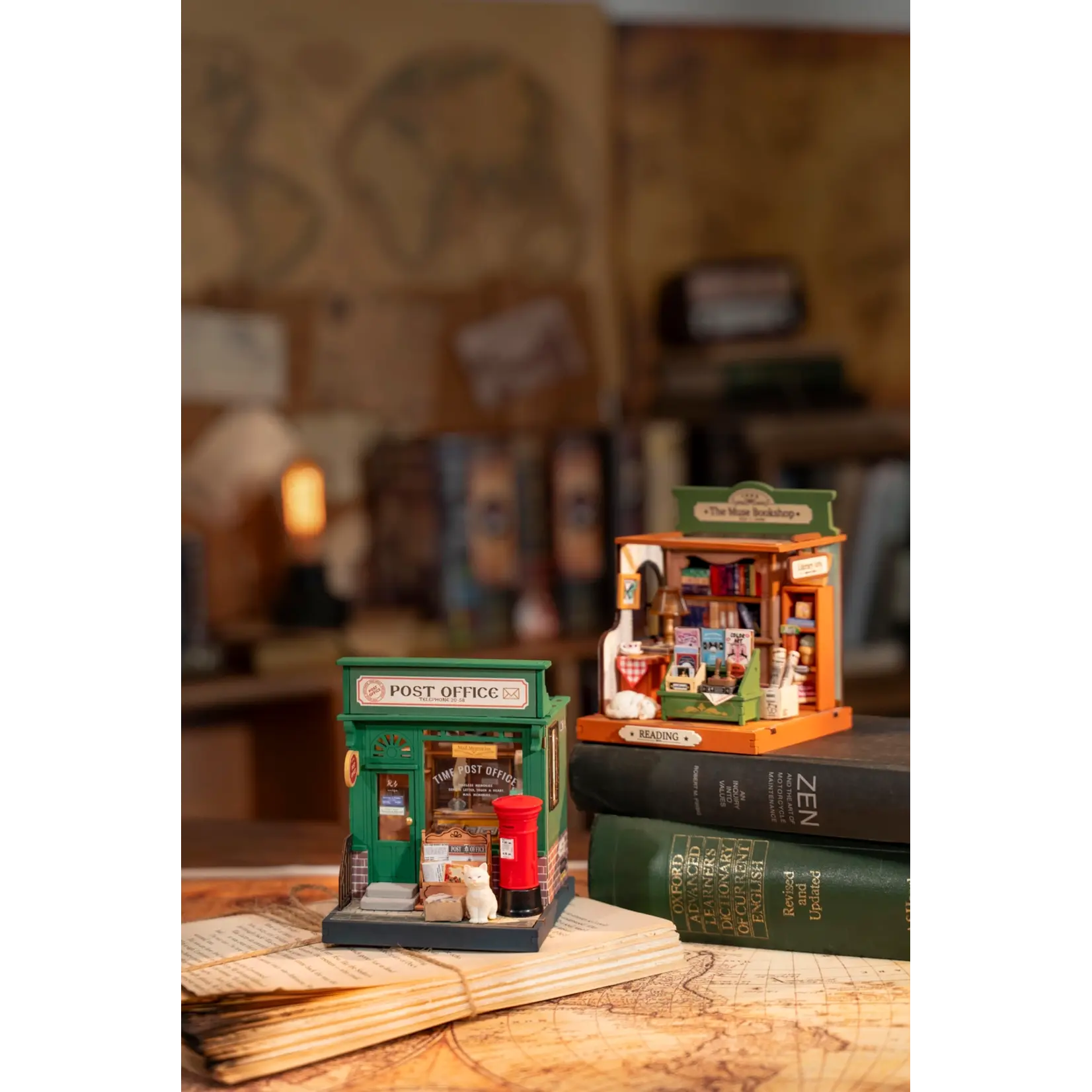 Hands Craft Diy Miniature House Kit: the Muse Bookshop