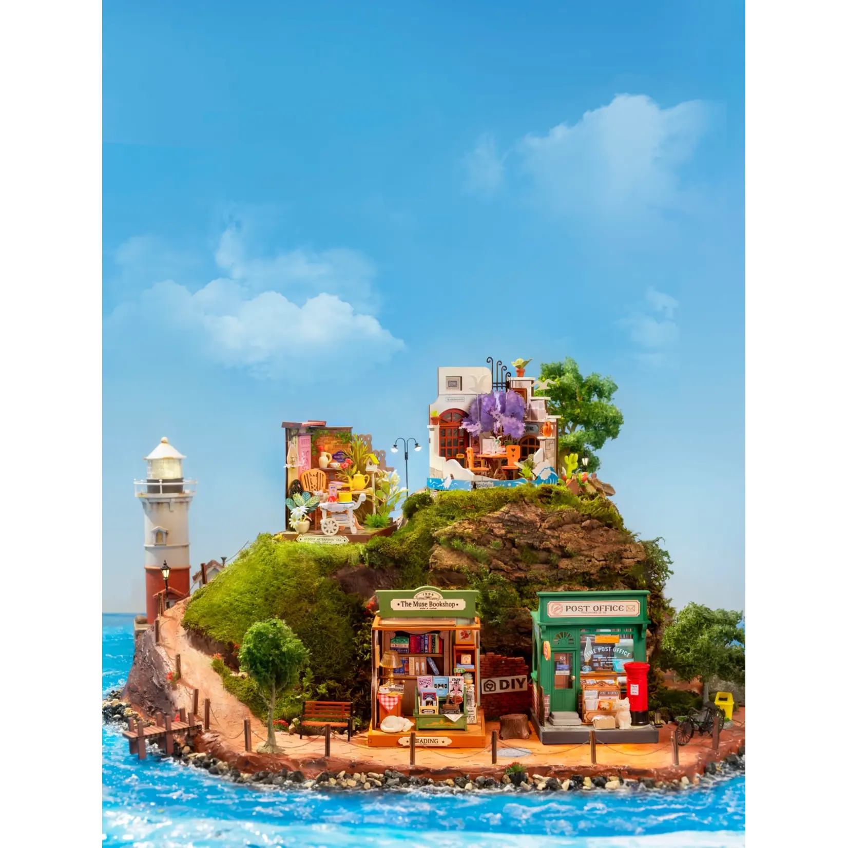 Hands Craft Diy Miniature House Kit: the Muse Bookshop