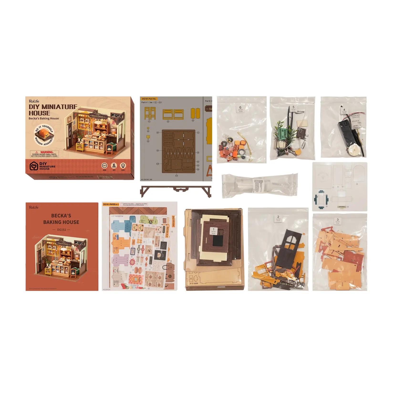 Hands Craft DIY Miniature House Kit: Becka's Baking House