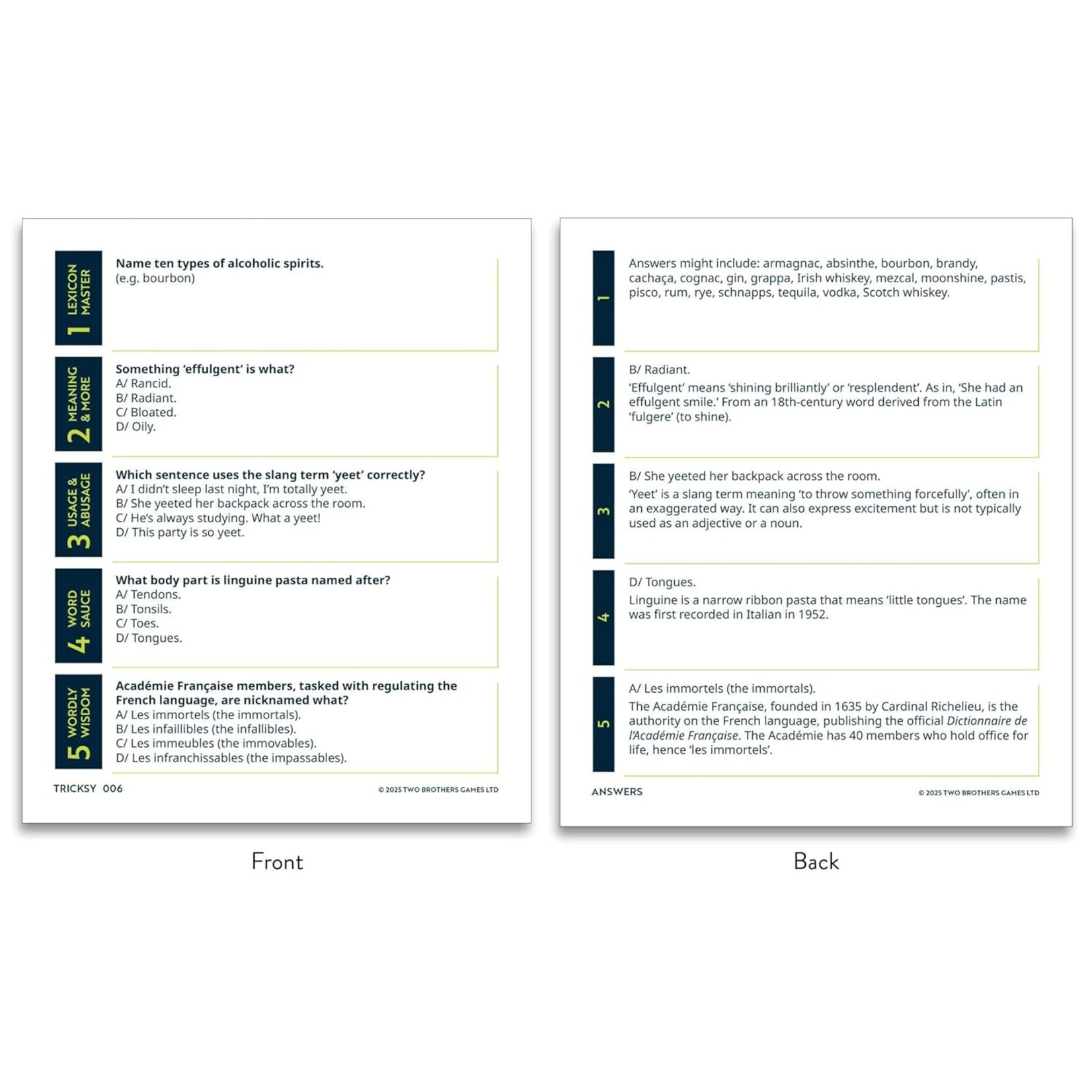 League of the Lexicon: The Quiz Game about Words & Language