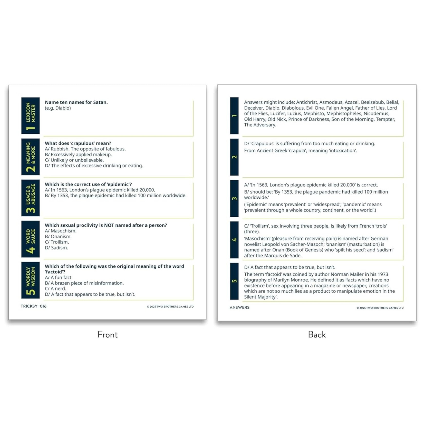 League of the Lexicon: The Quiz Game about Words & Language