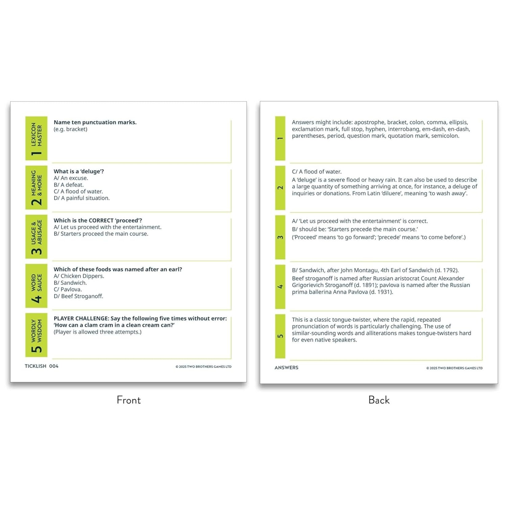 League of the Lexicon: The Quiz Game about Words & Language