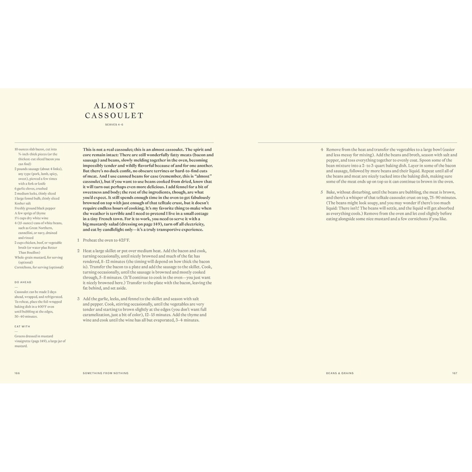 Something From Nothing: A Cookbook