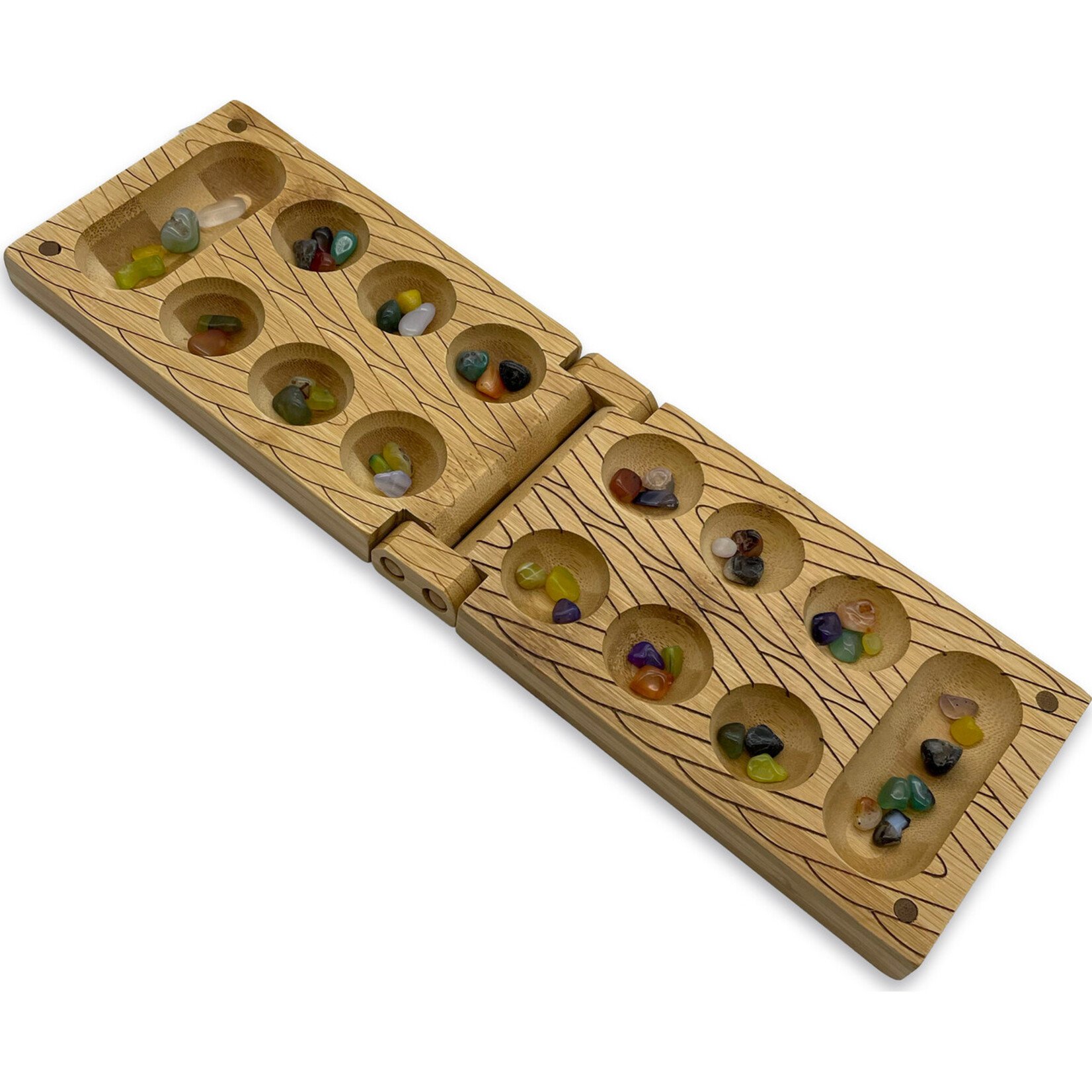 Travel Bamboo Mancala Game
