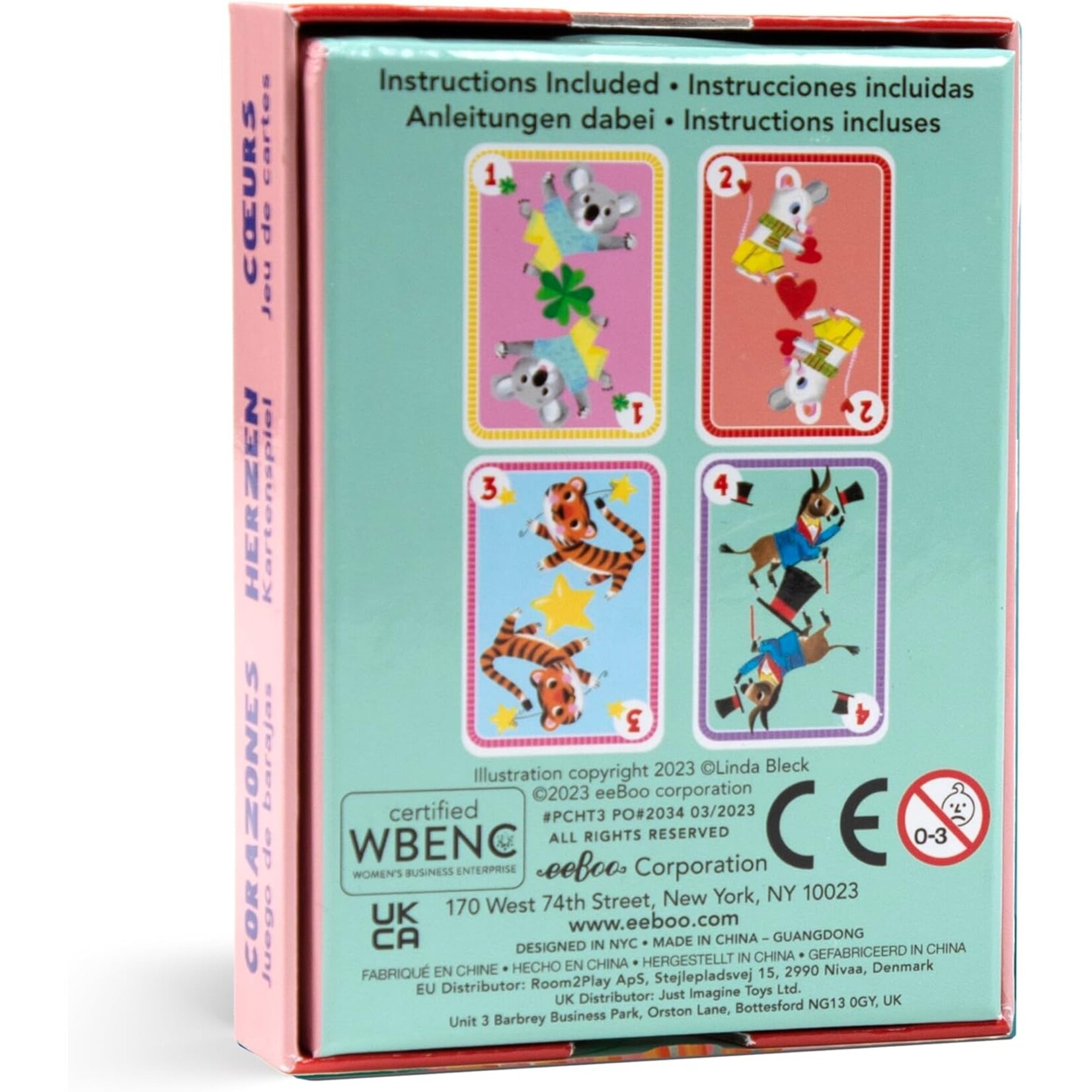 eeboo Hearts Playing Cards