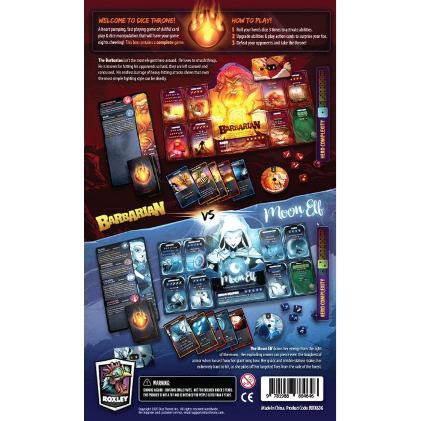 Dice Throne: Season One Box 1- Barbarian v. Moon Elf