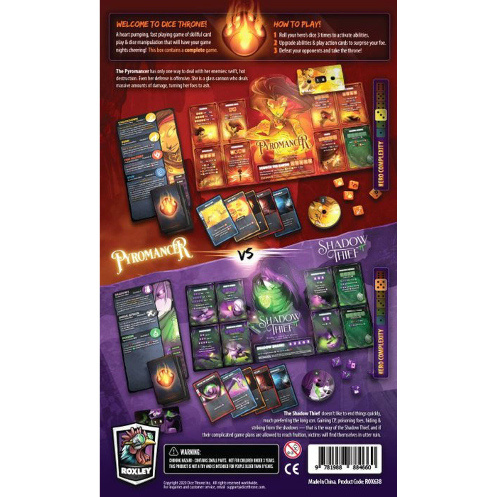 Dice Throne: Season One Box 3- Pyromancer v. Shadow Thief