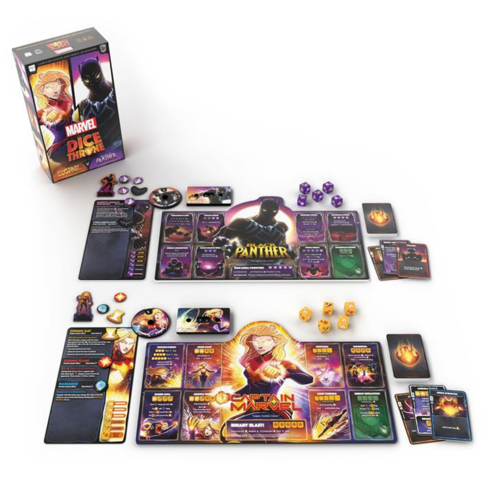 Dice Throne: Marvel 2-Hero Box 1 (Captain Marvel & Black Panther)