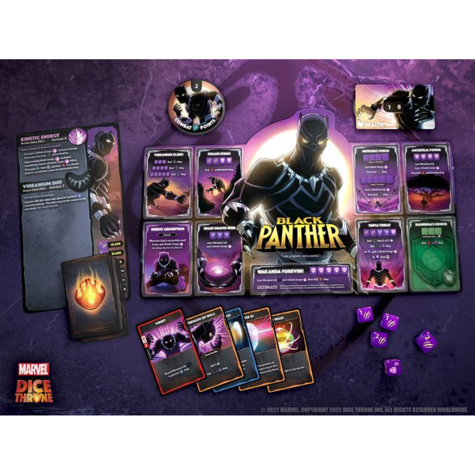 Dice Throne: Marvel 2-Hero Box 1 (Captain Marvel & Black Panther)