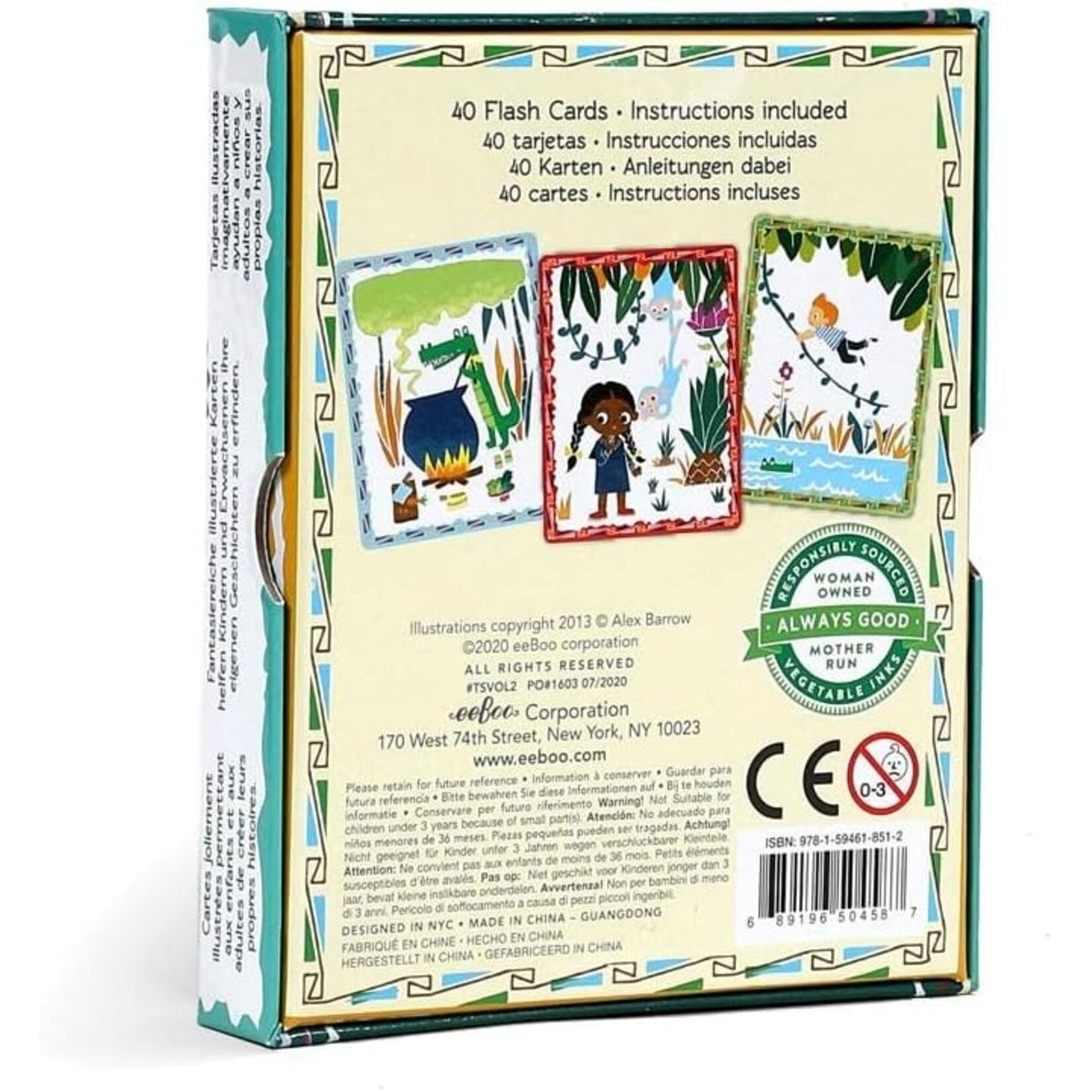 eeboo Volcano Island Create a Story Cards