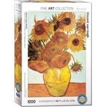 Twelve Sunflowers by Vincent Van Gogh 1000 Piece Puzzle