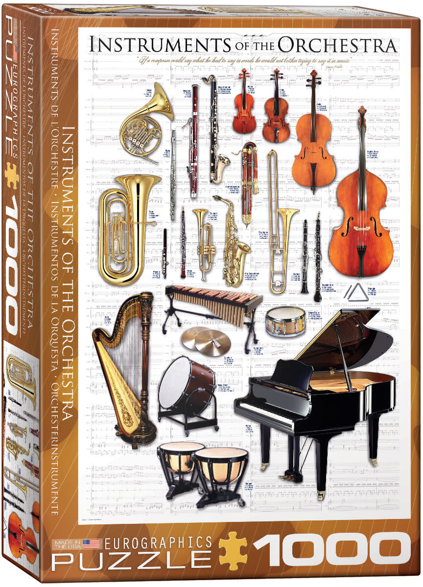 Instruments of the Orchestra 1000 Piece Puzzle - Maxima Gift and Book ...