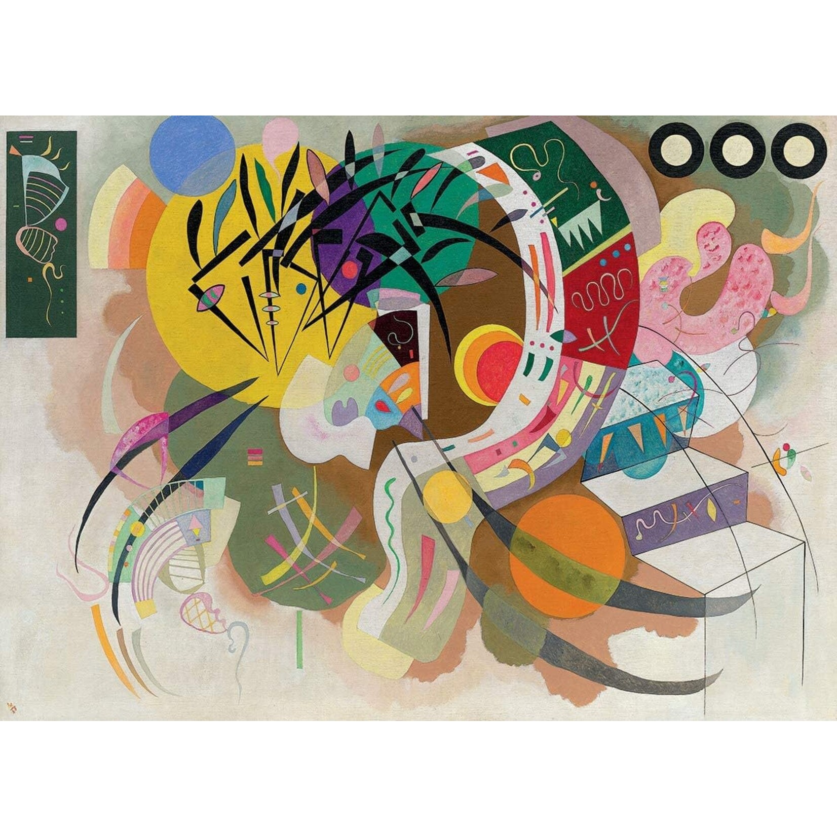Dominant Curve by Wassily Kandinsky 1000 Piece Puzzle
