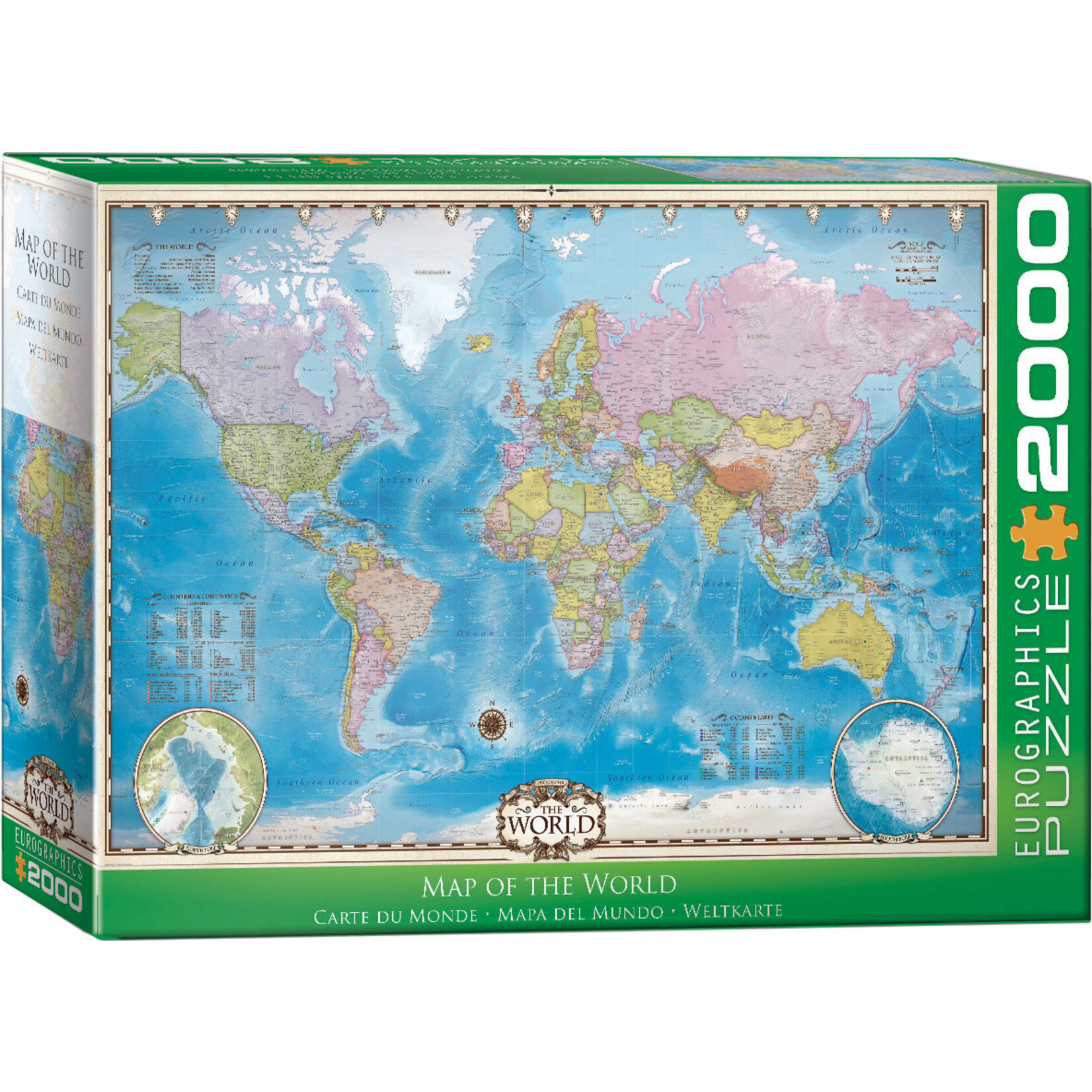 Map of the World 2000 Piece Puzzle