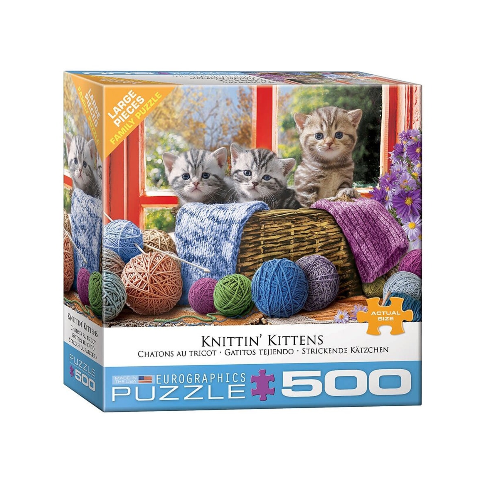 Knittin' Kittens 500 Piece Puzzle