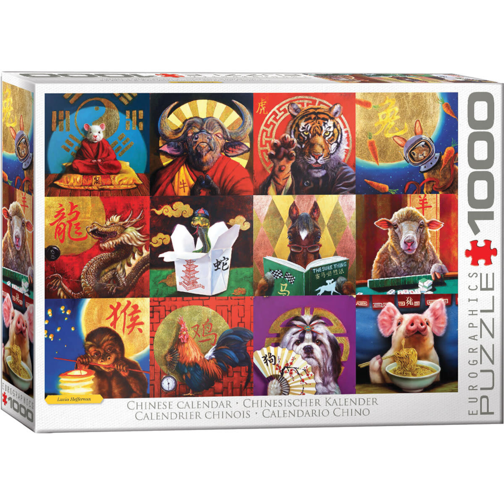 Funny Animals - Chinese Calendar 1000 Piece Puzzle