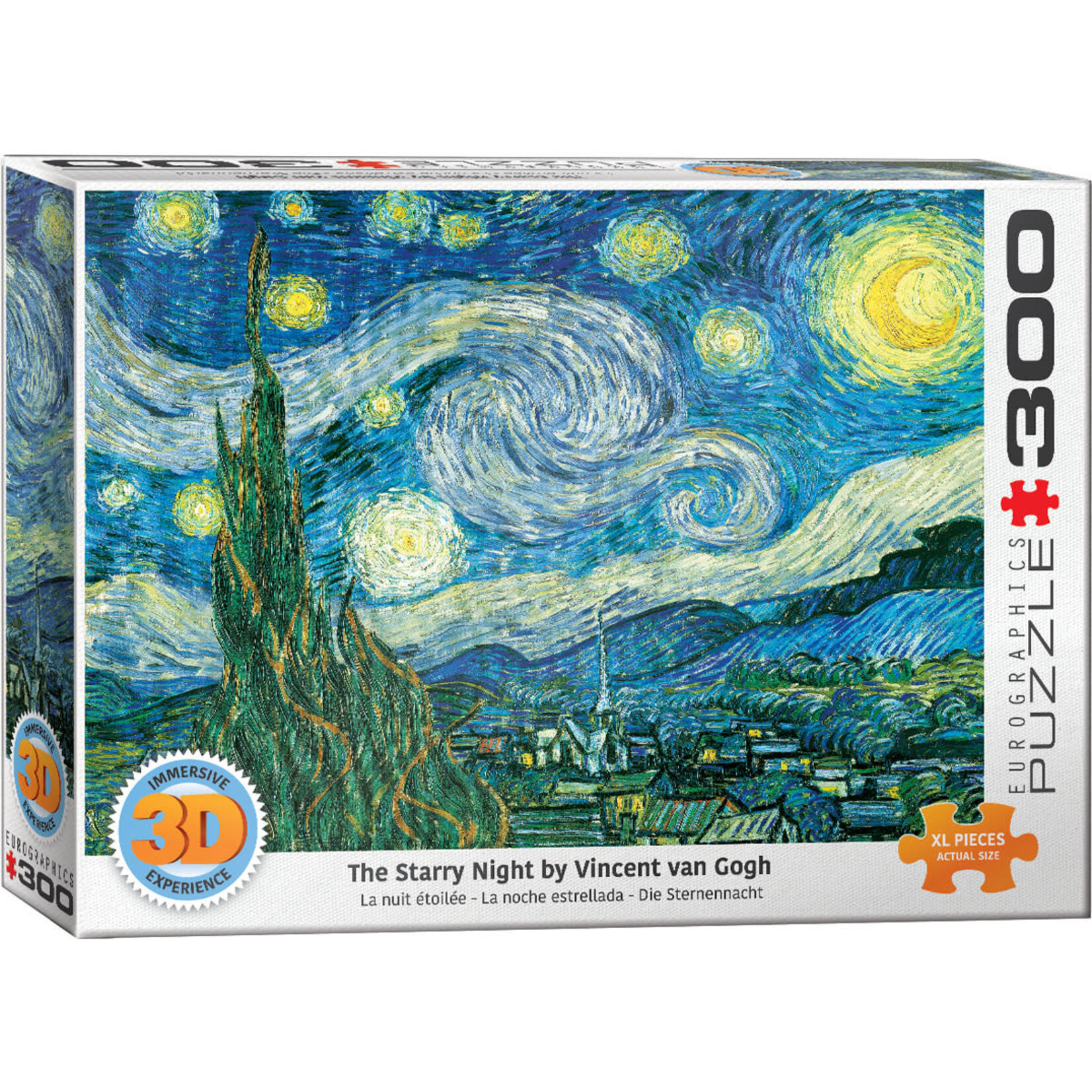 The Starry Night - 3D Lenticular 300 Piece Puzzle