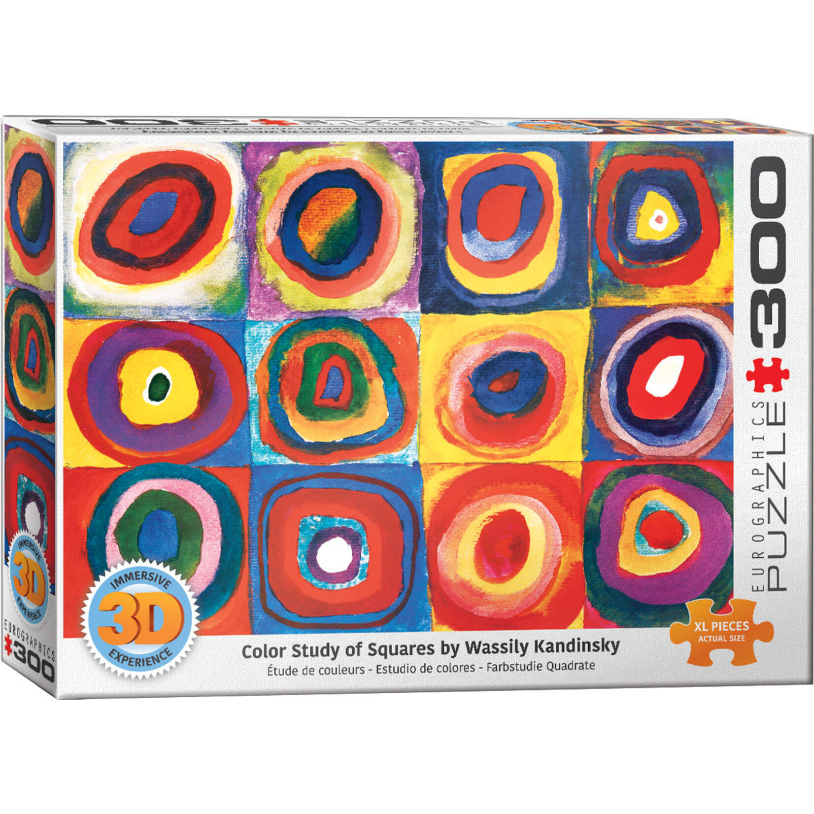 Color Study of Squares - 3D Lenticular 300 Piece Puzzle