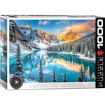 Lake Moraine in Winter 1000 Piece Puzzle