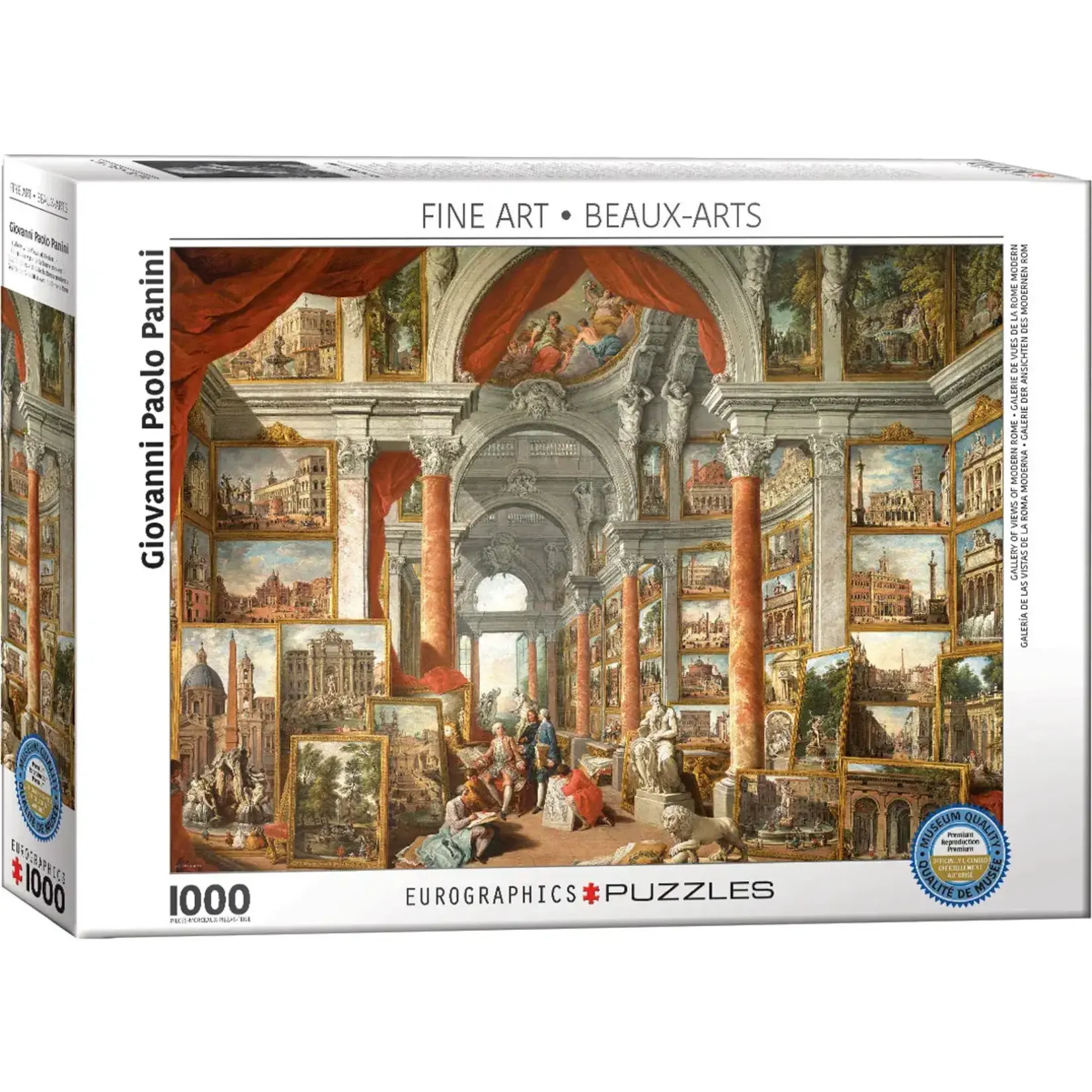 Gallery of Views of Modern Rome Giovanni Panini 1000 Piece Puzzle